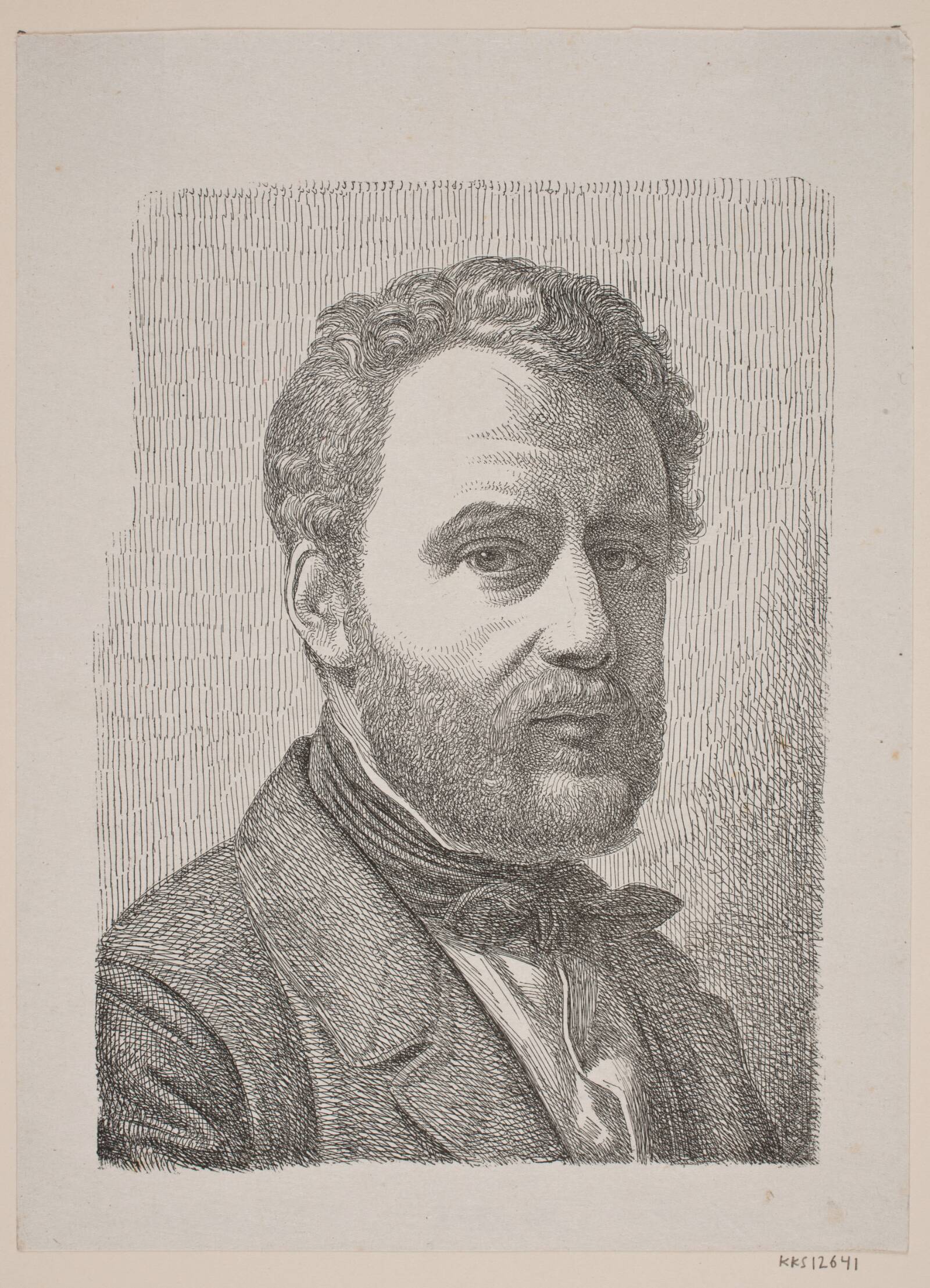 Portræt af Wilhelm Marstrand, Constantin Hansen, 1852