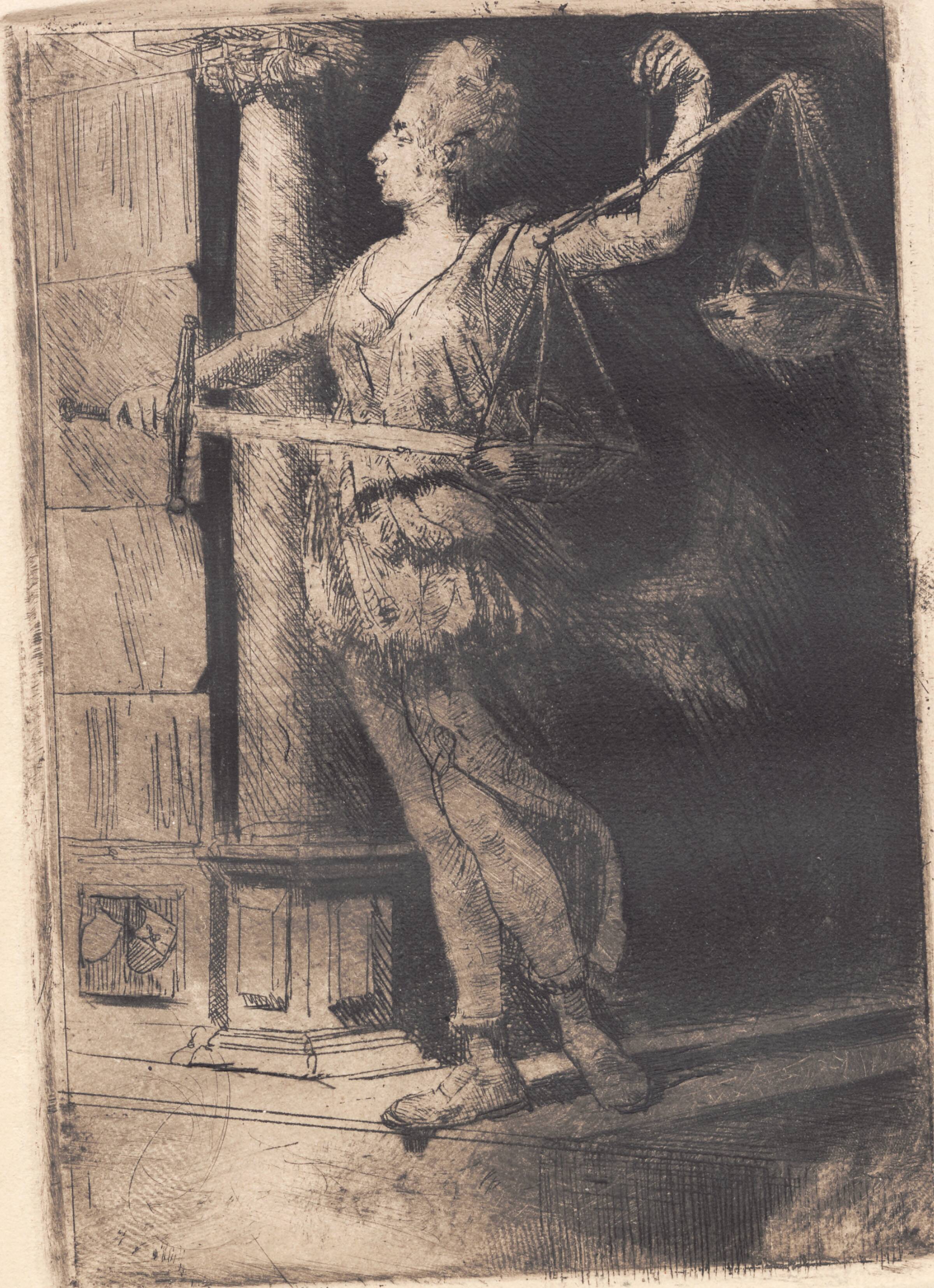 "Justitia", Hans Nikolaj Hansen, 1884-1897