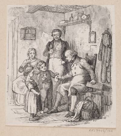 Illustration til "Under Piletræet" i H.C. Andersen, "Eventyr og Historier", Bind 2