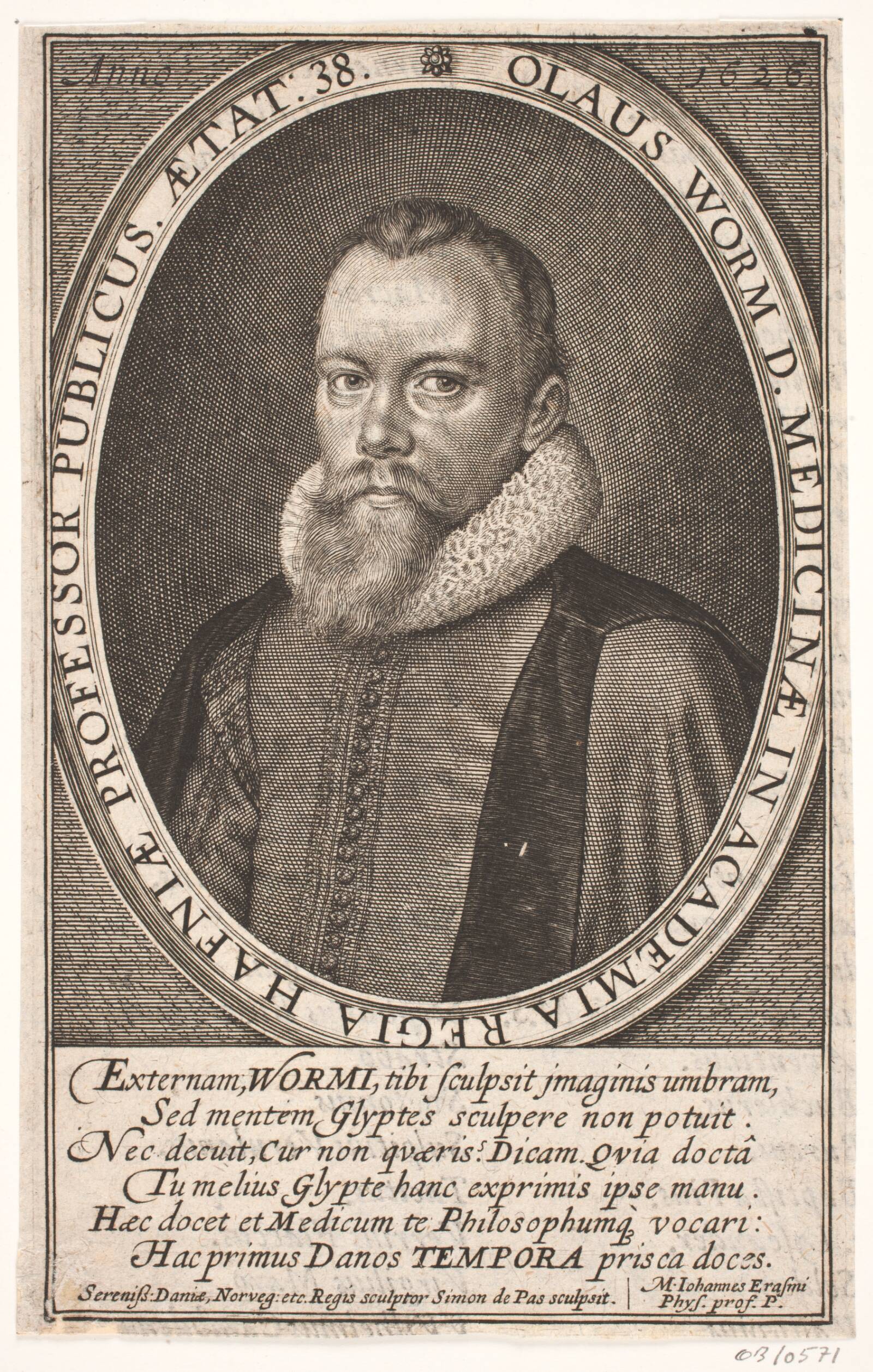 Ole Worm, Simon de Pas, 1626