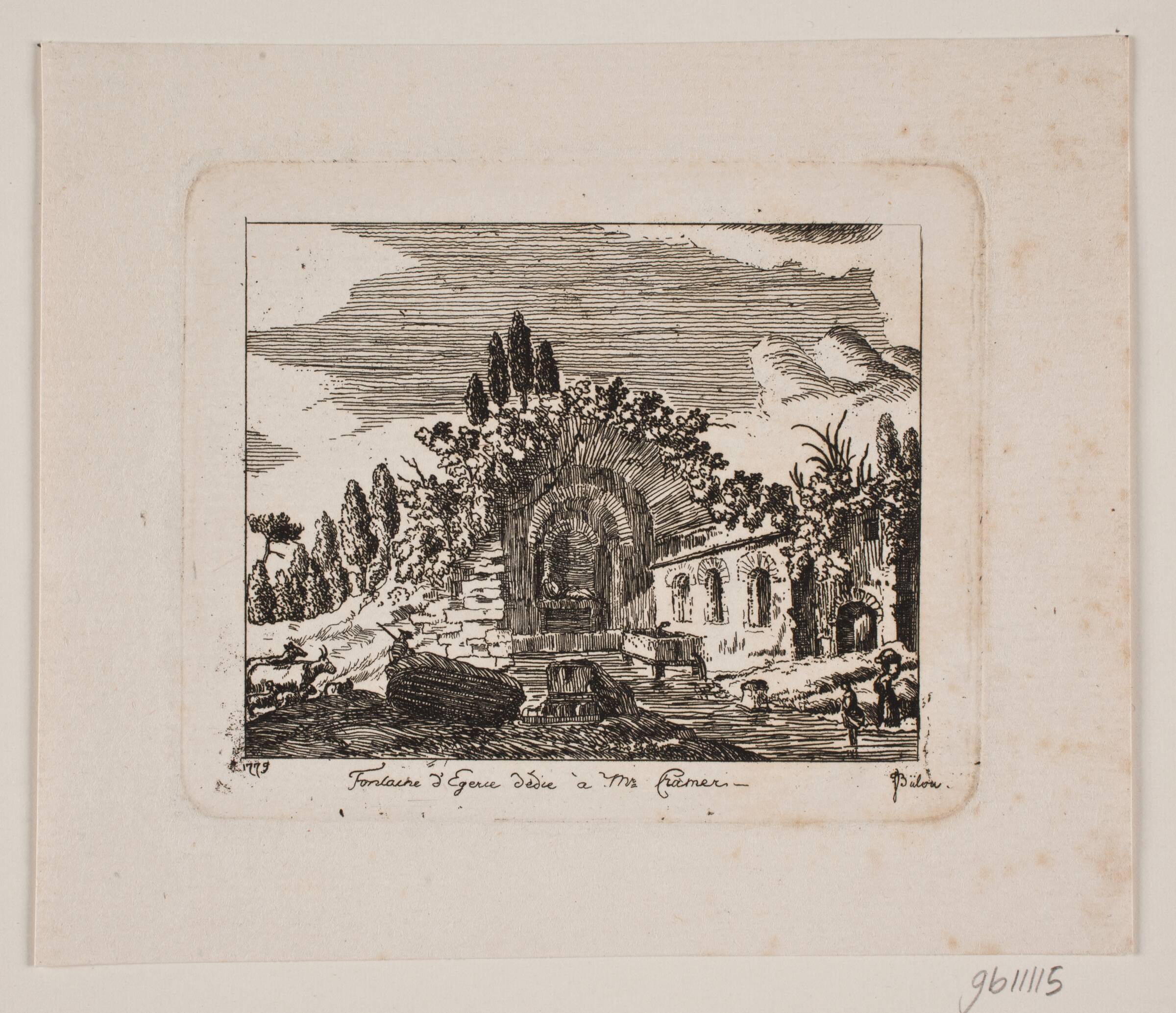 Romerske ruiner, Johan Bülow, 1779
