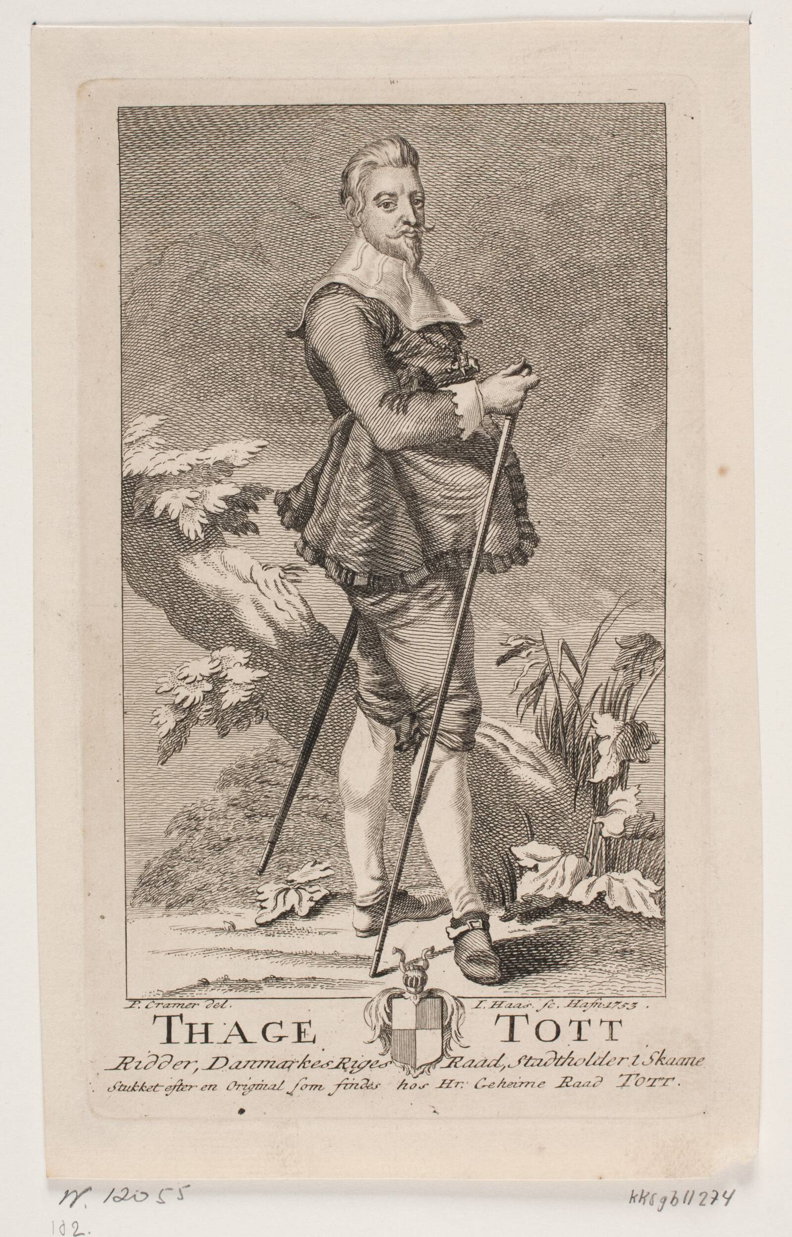 Tage Thott, Jonas Haas, 1753