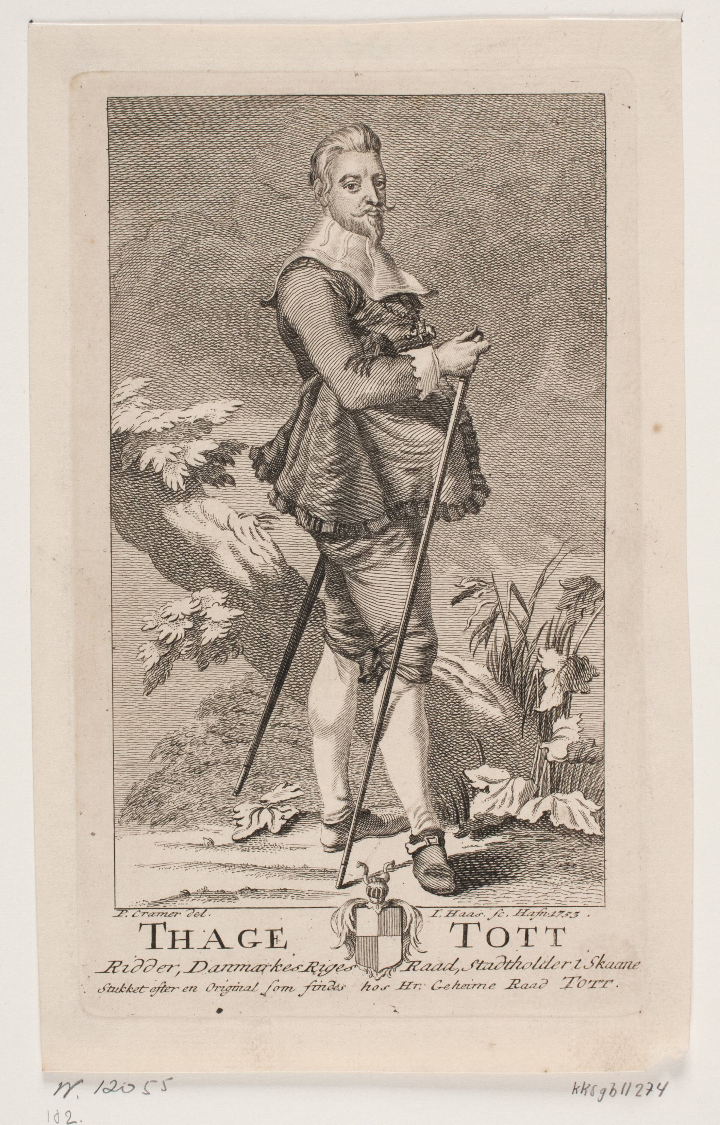 Tage Thott, Jonas Haas, 1753