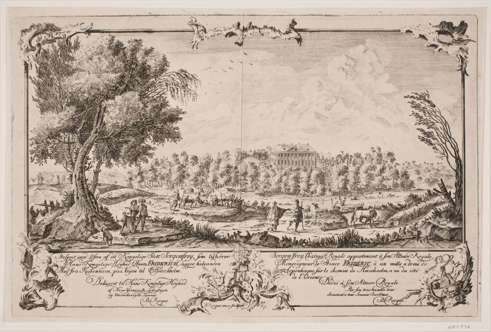 Sorgenfri Slot, Bartholomæus Roque, 1740-1749
