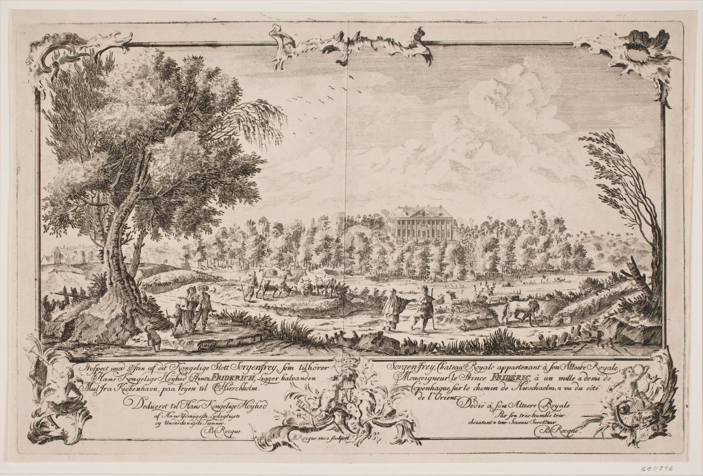 Sorgenfri Slot, Bartholomæus Roque, 1740-1749
