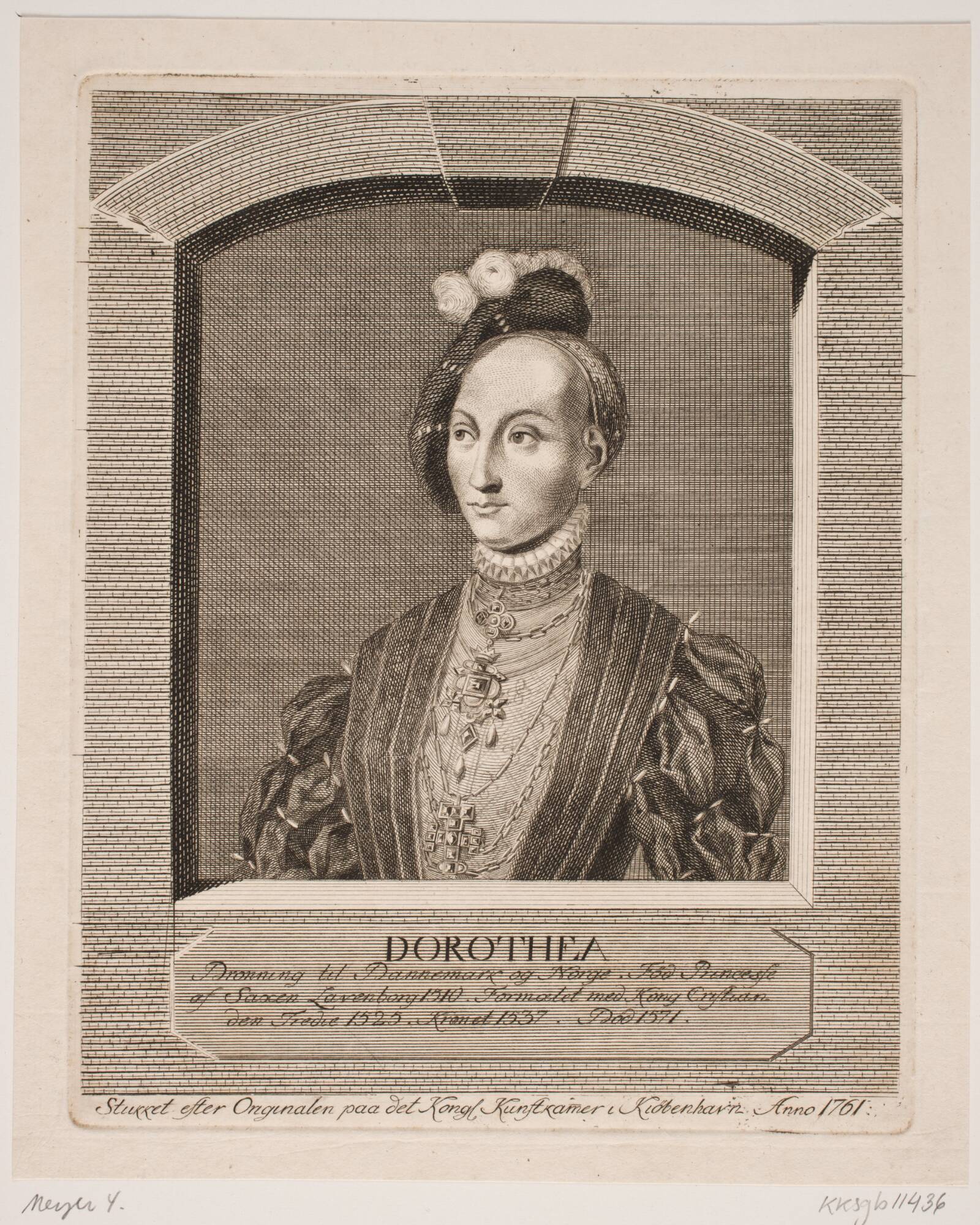 Dorothea, Georg Vilhelm Baurenfeind, 1761