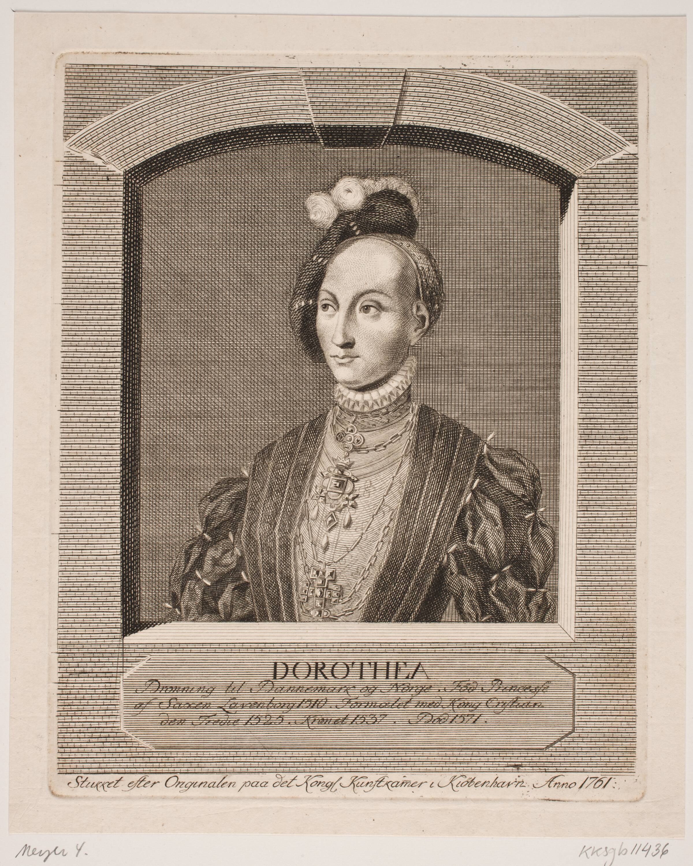 Dorothea, Georg Vilhelm Baurenfeind, 1761