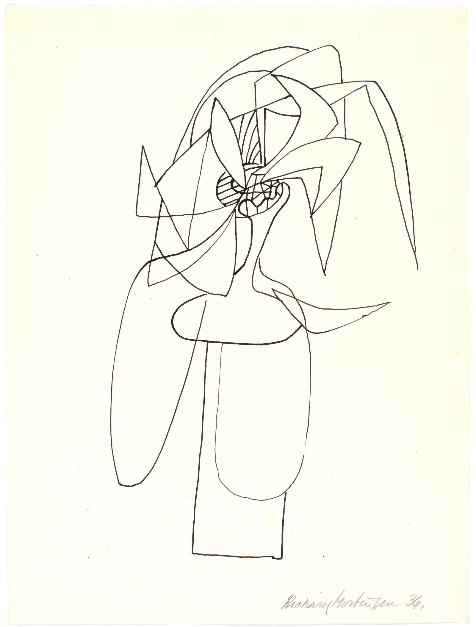 Botanisk figuration, Richard Mortensen, 1936-1938