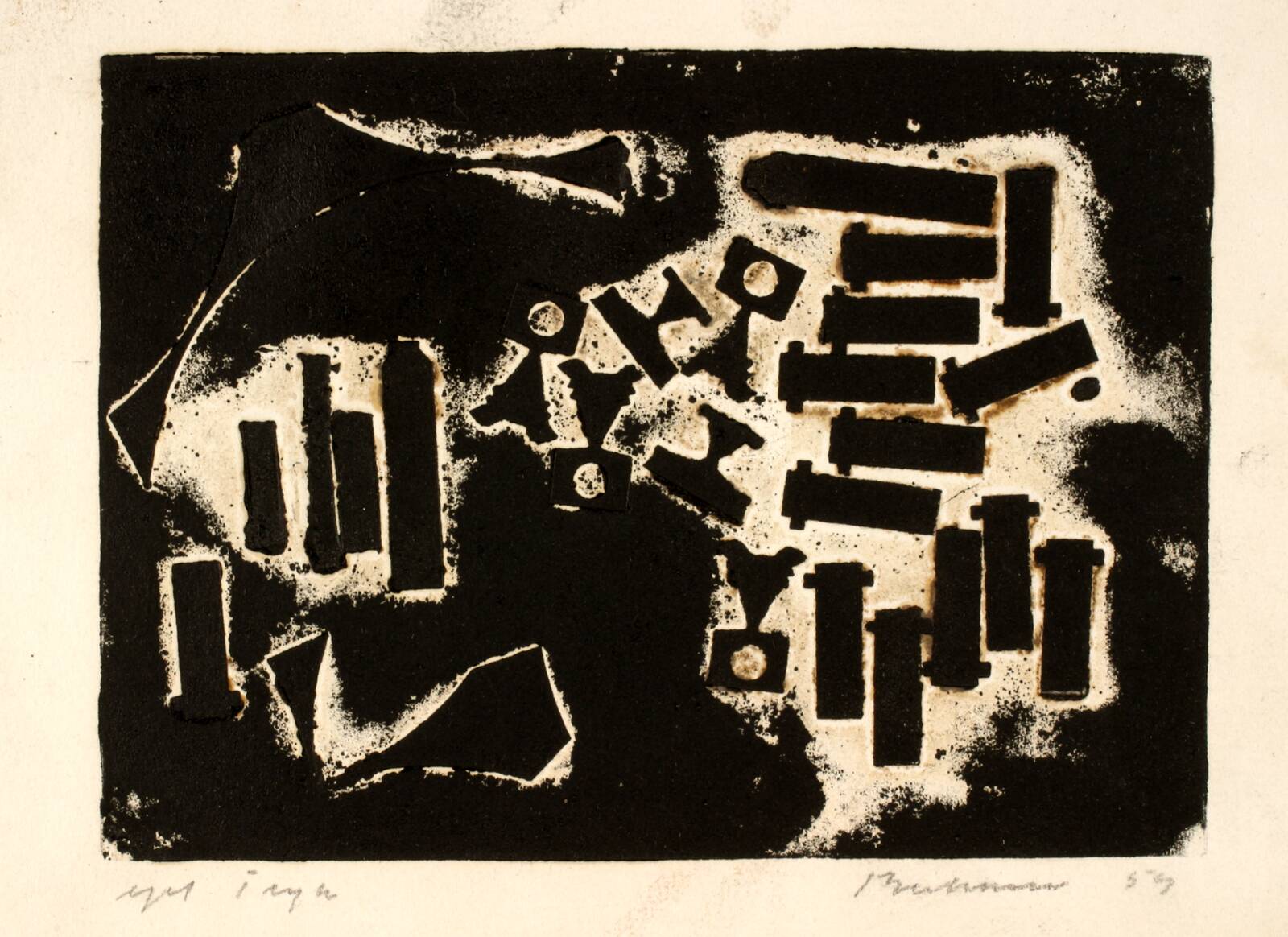 Relieftryk, Helge Bertram, 1959