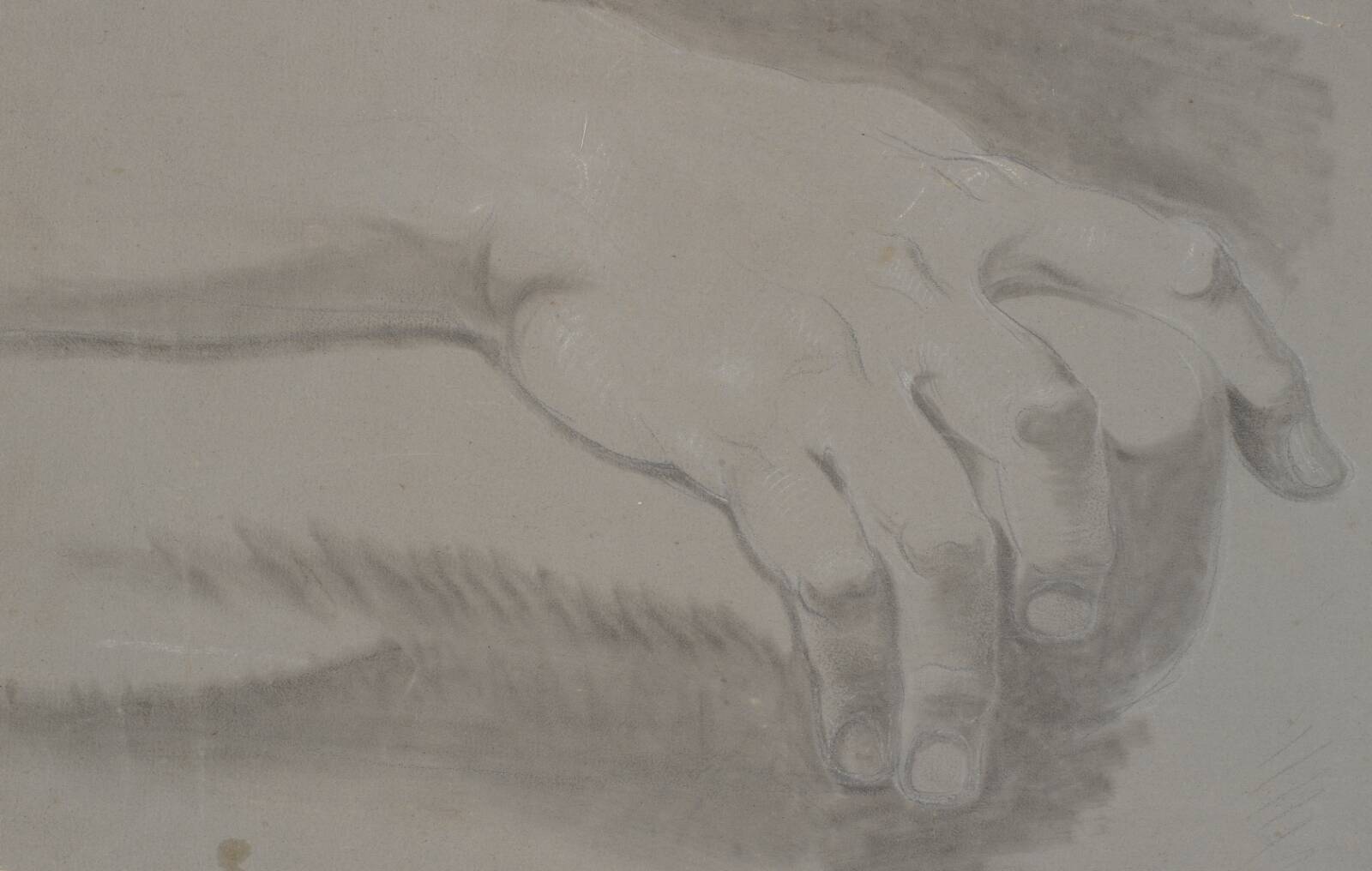 Studie af en hånd, Ubekendt, 1778-1809