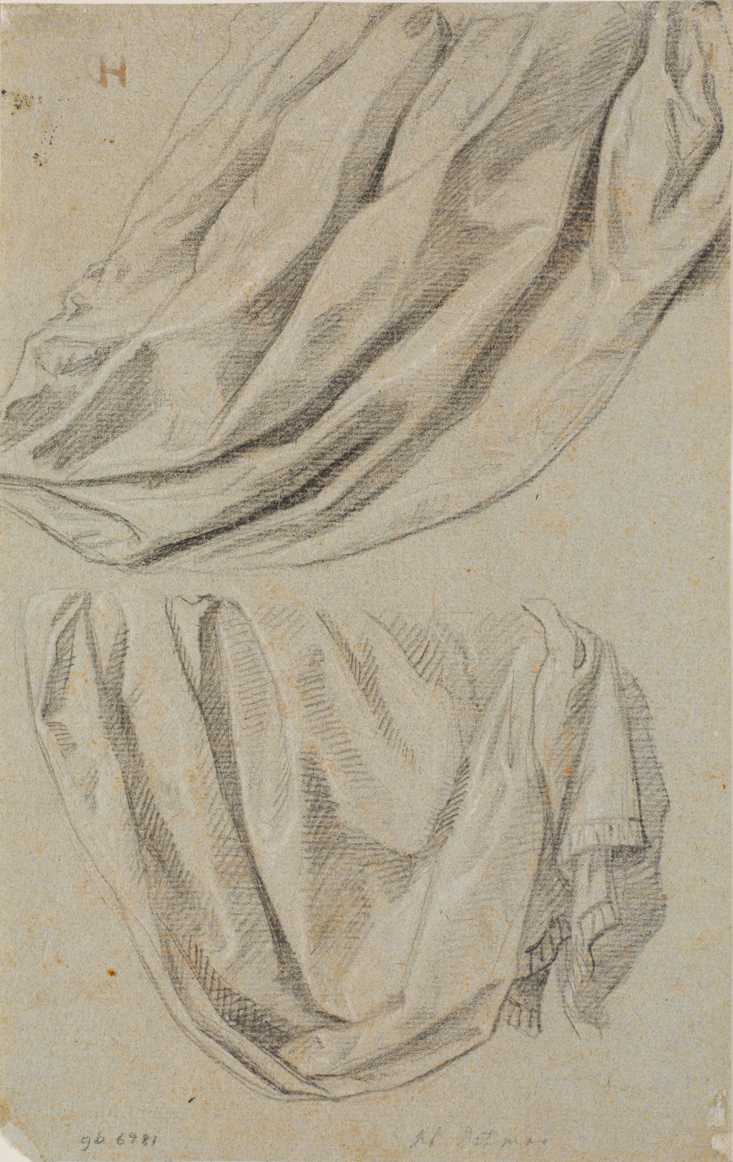 To draperistudier, Heinrich Dittmers, 1625-1677