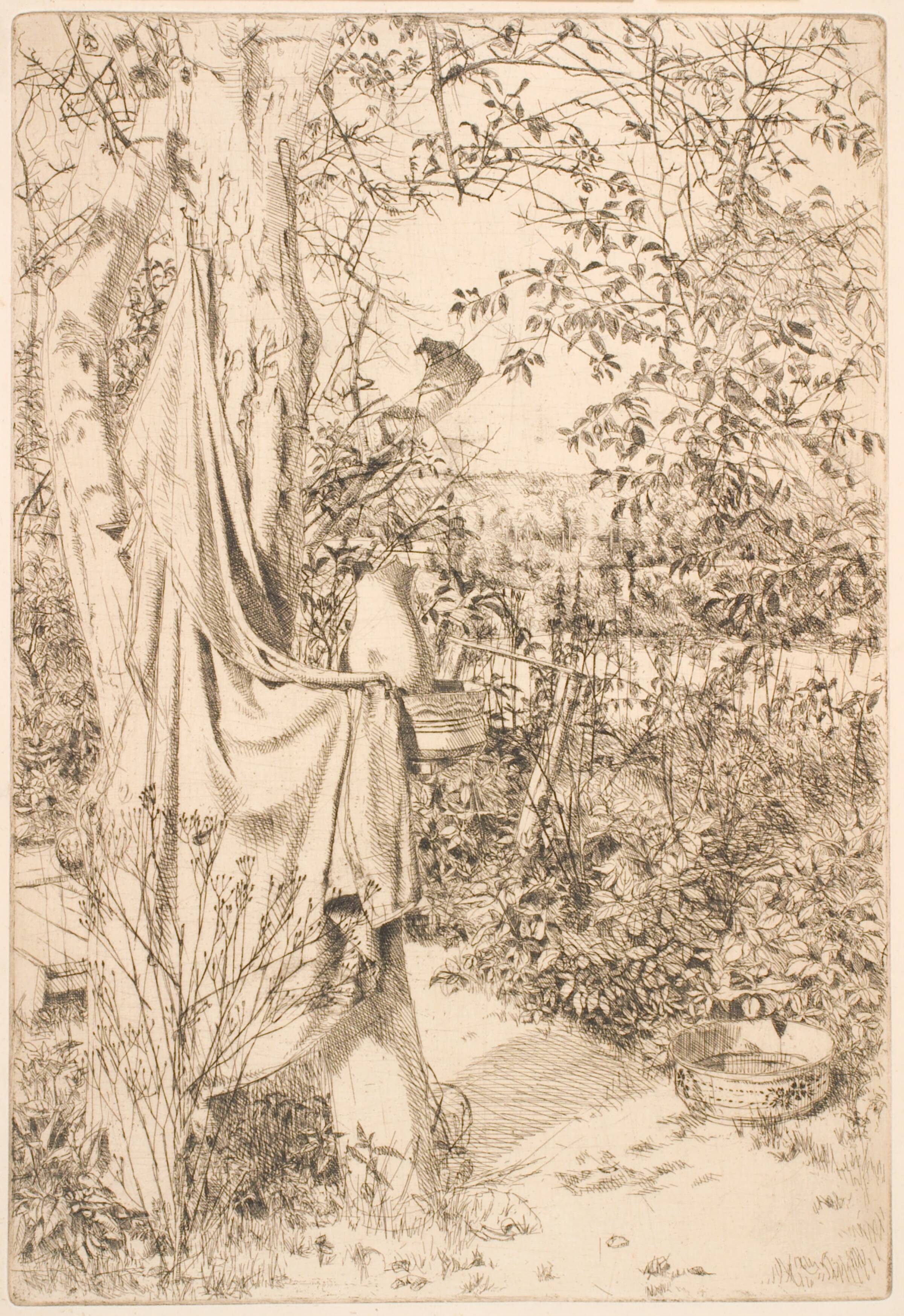 Haveparti med opstilling, Gunnar Aagaard Andersen, 1939