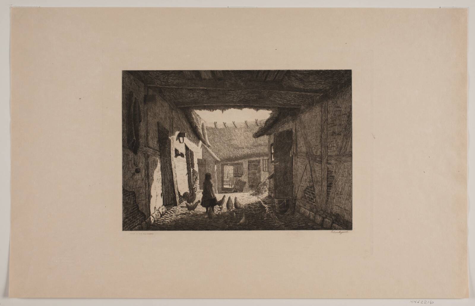 Det indre af en bondegård, Julius Aagaard, 1894-1897