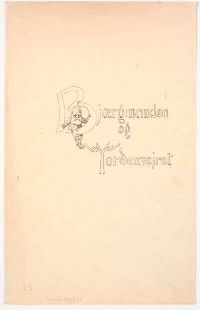 Omslag til eventyret "Bjergmanden og Tordenvejret"