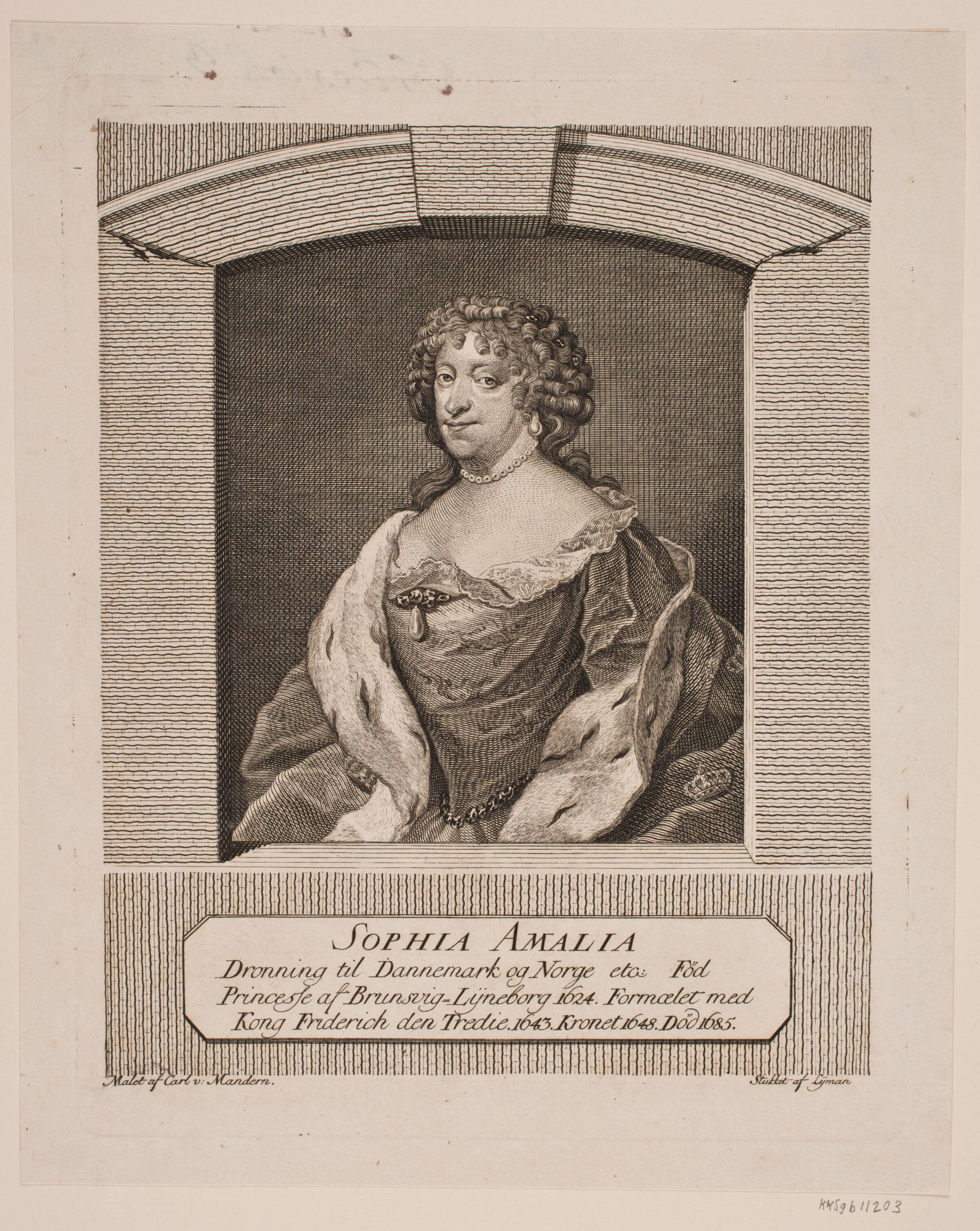 Dronning Sophie Amalie, Johan Samuel Lymann, 1742-1769