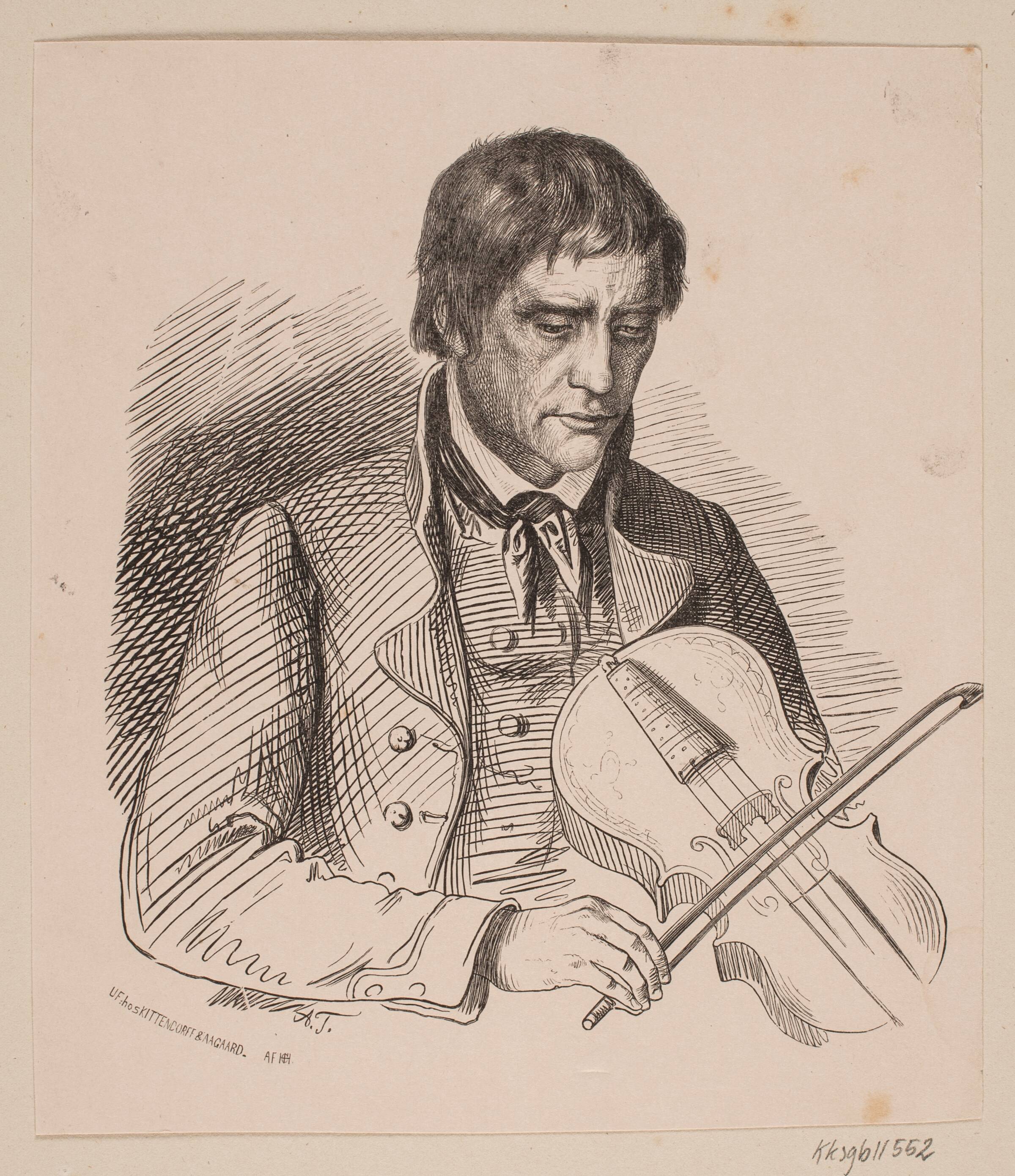 En norsk felespiller, H.C. Henneberg, 1826-1893