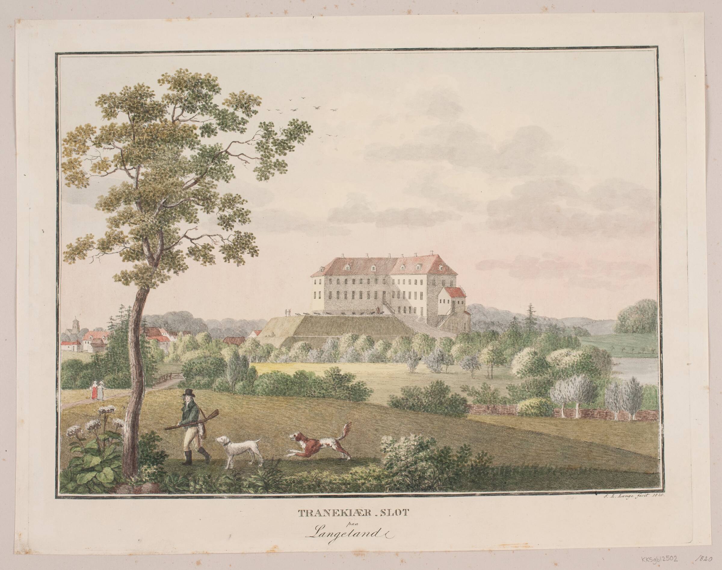 Tranekær Slot på Langeland, Søren L. Lange, 1820