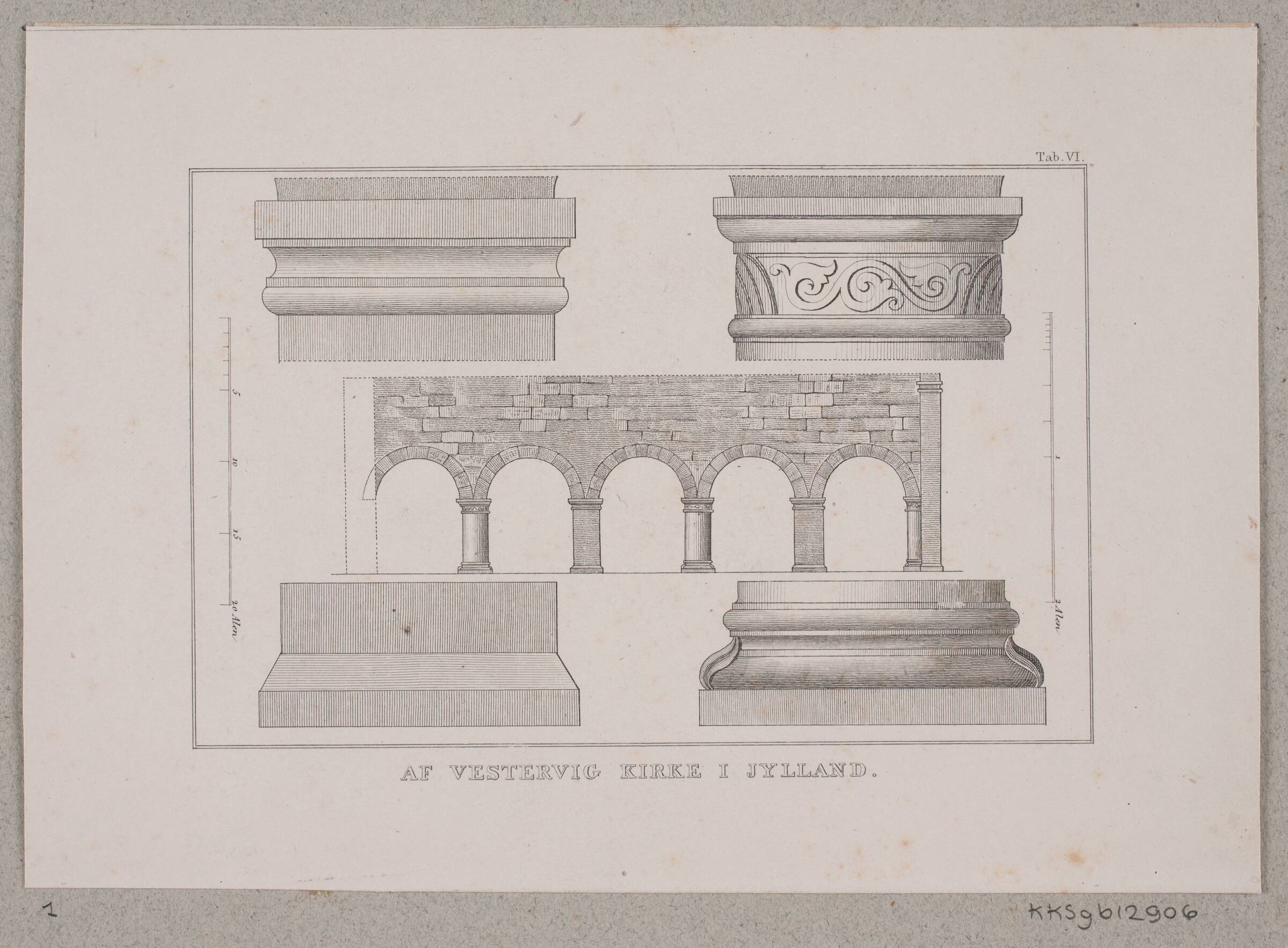 Af Vestervig kirke i Jylland, Julius Magnus-Petersen, 1841