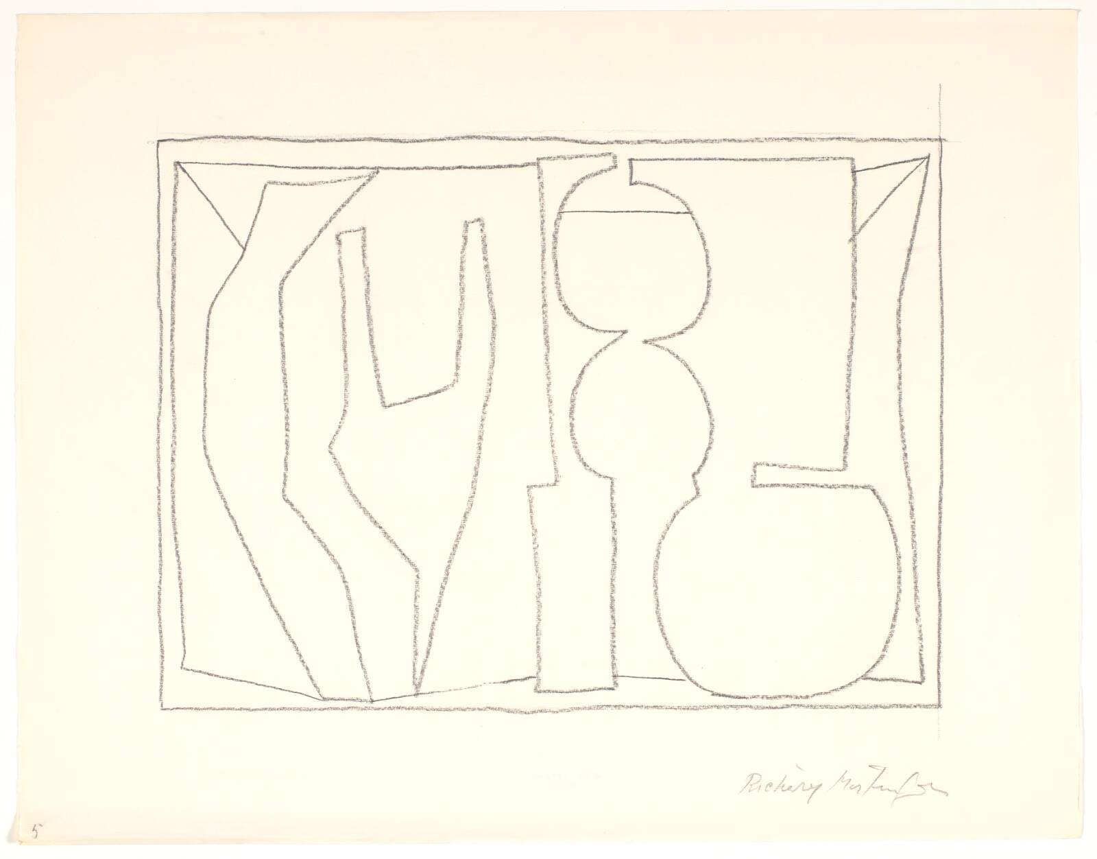 Uden titel, Richard Mortensen, 1956-1958