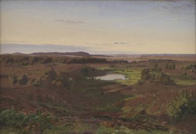 Nordsjællandsk landskab. Eftermiddagsbelysning