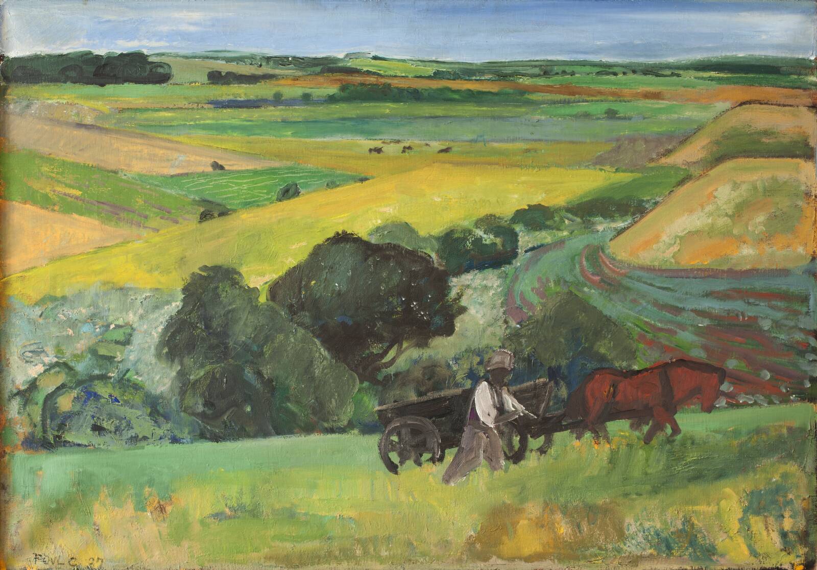 Sommerlandskab, Povl Christensen, 1937