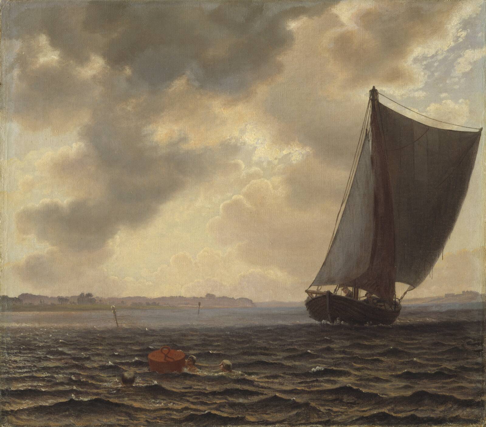 Sejlere i Guldborgsund, Vilhelm Kyhn, 1861