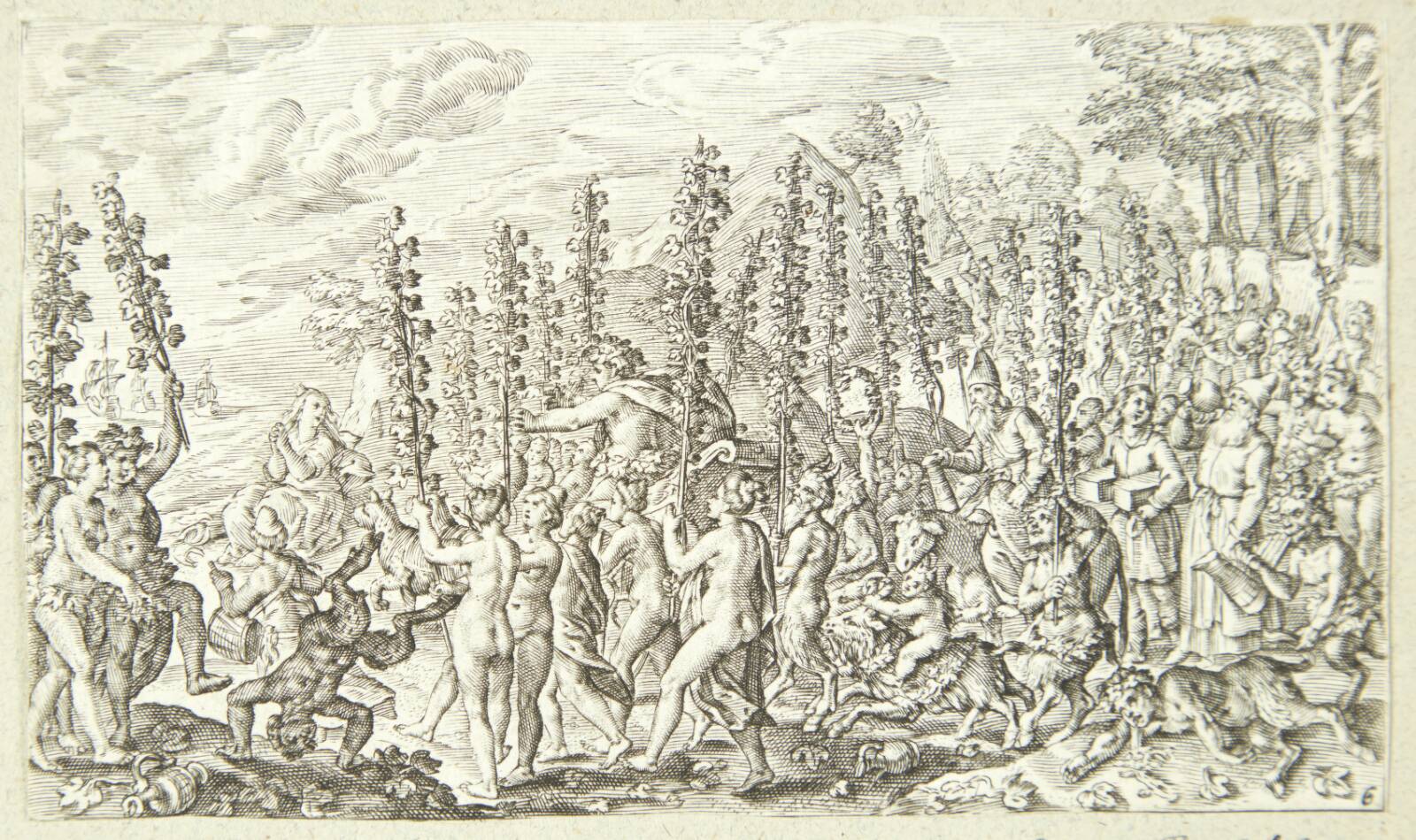 Bakkus' triumf, Jacob Matham, 1616
