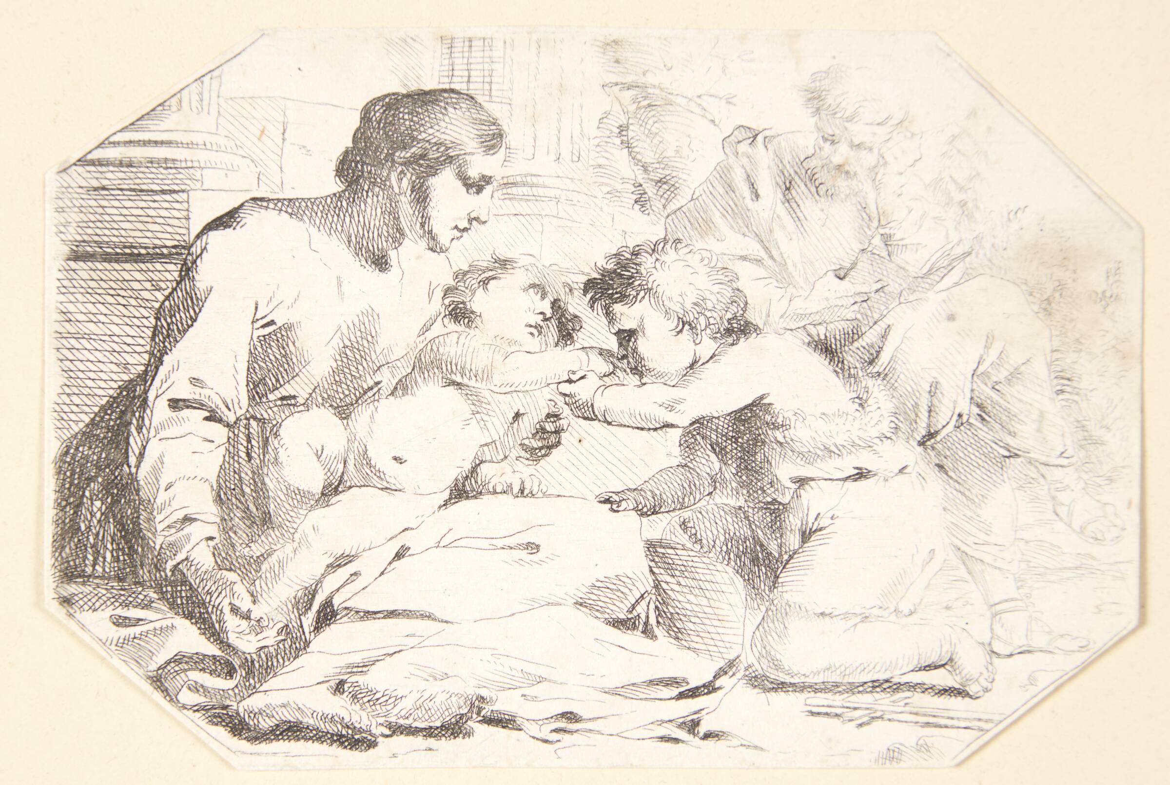 Hvilen på flugten til Egypten, Jan Miel, 1599-1663
