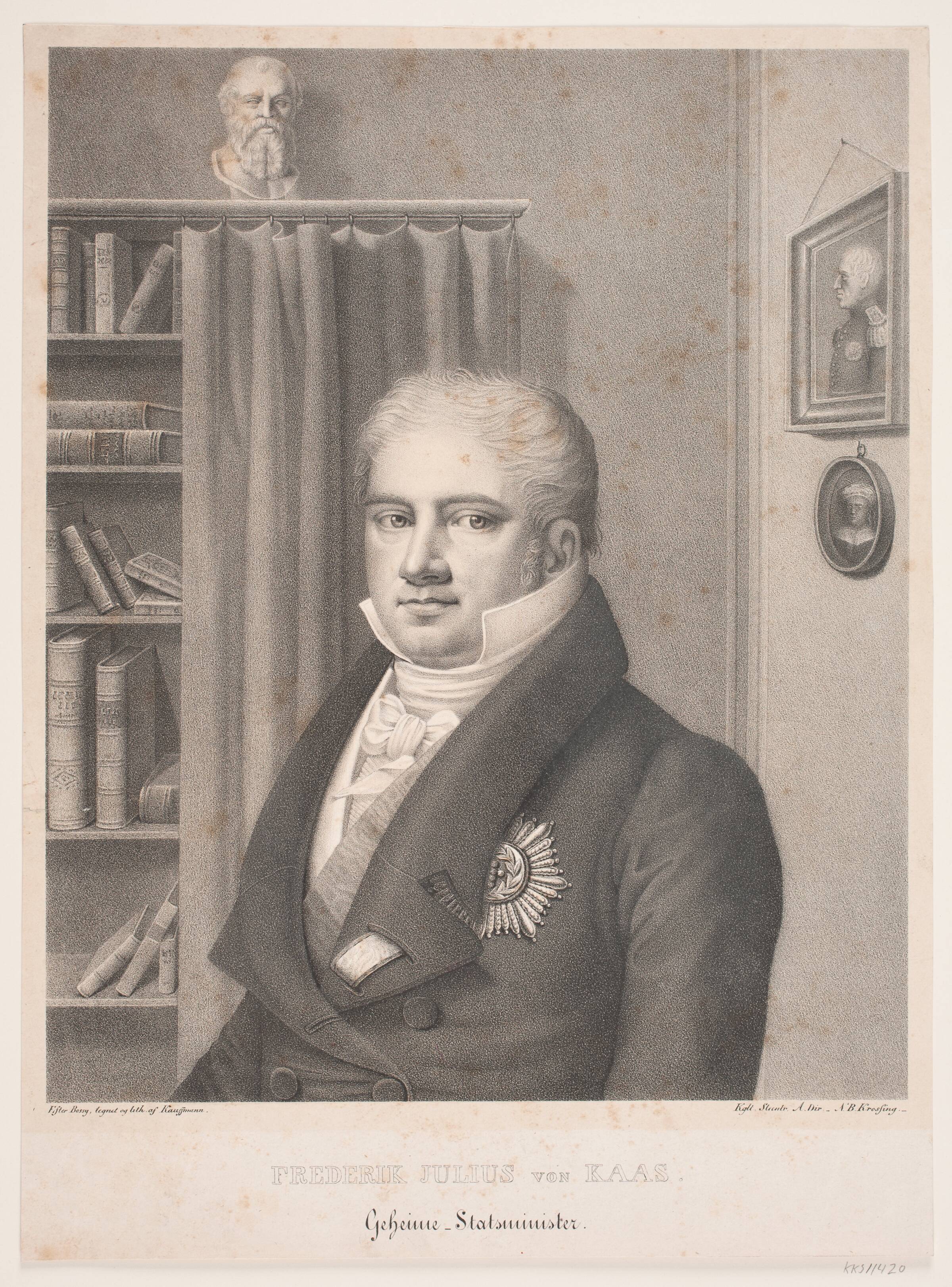 Frederik Julius von Kaas, Asmus Kaufmann, 1820-1843