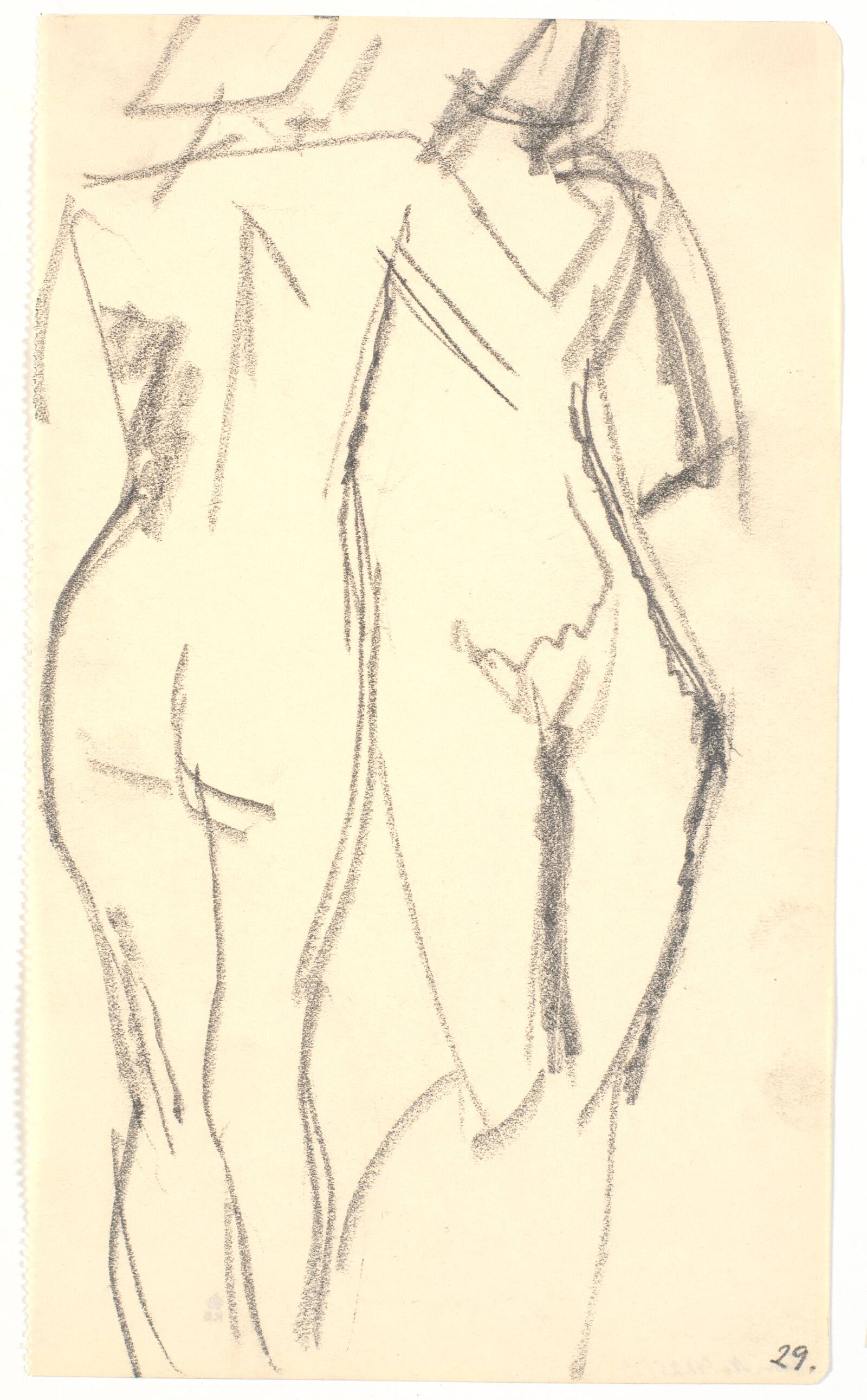 To stående modeller, Isakson, Karl, 1914-1915