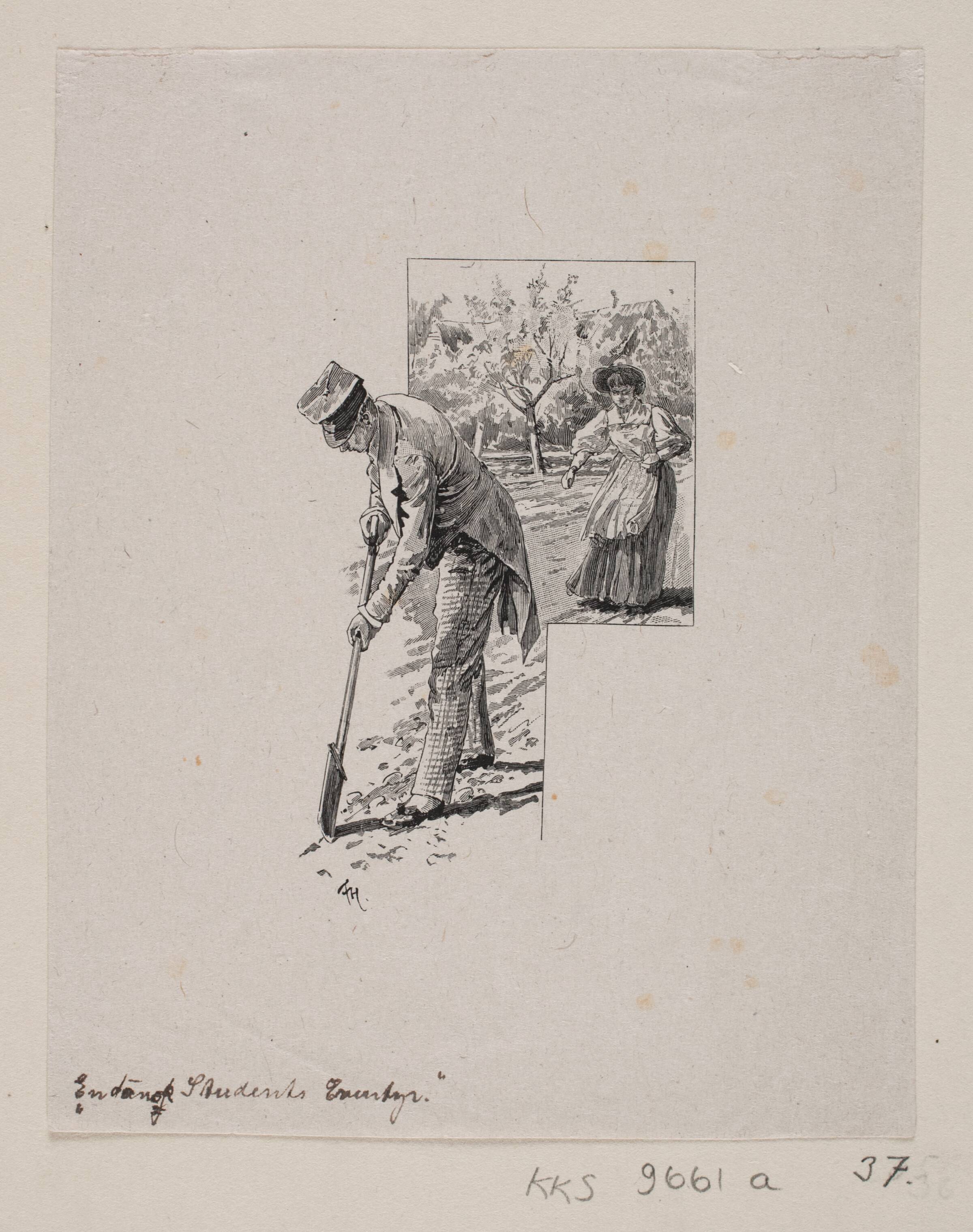 Vignet til Poul Møller: "En dansk students eventyr", Herman Rudolf Müller, 1856-1935