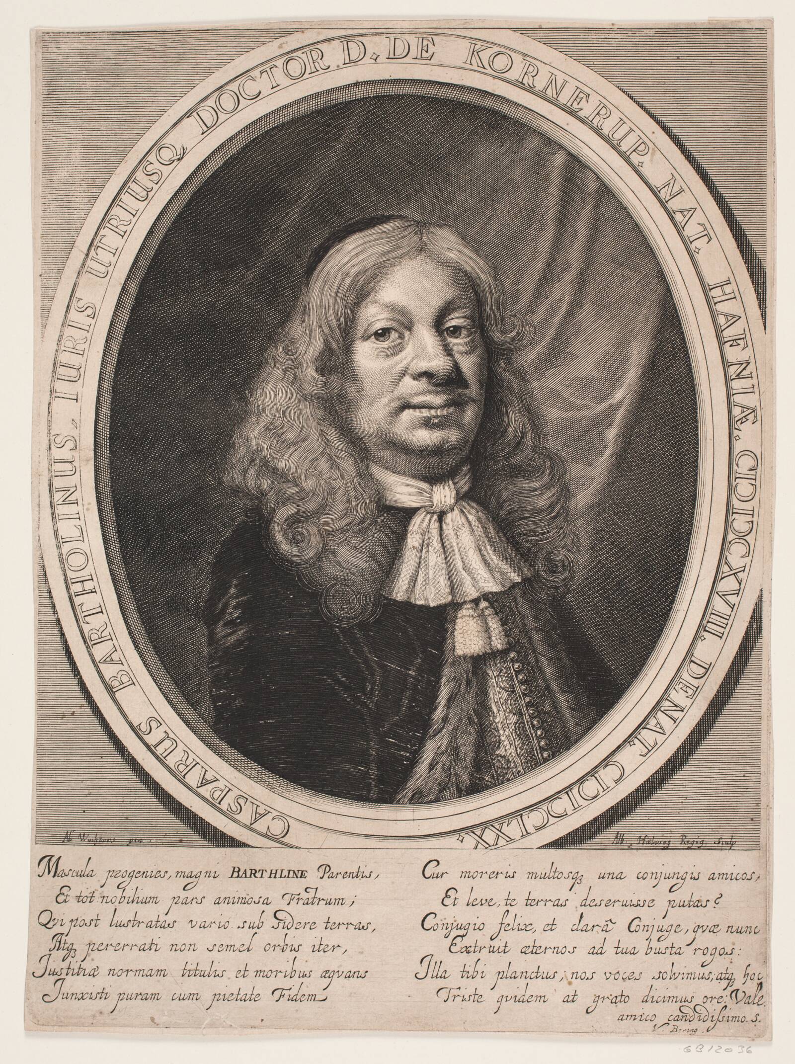 Caspar Bartholin, Albert Haelwegh, 1670-1673