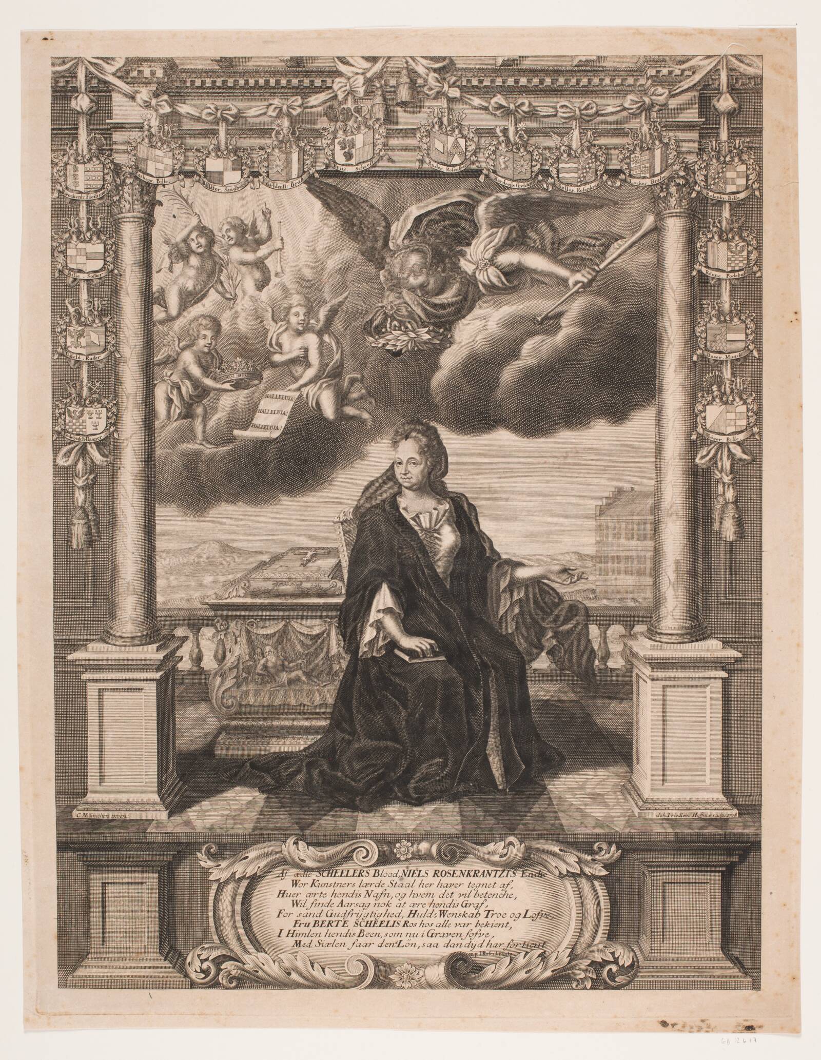 Birgitte Rosenkrantz, f. Skeel, Johan Friedlein, 1706