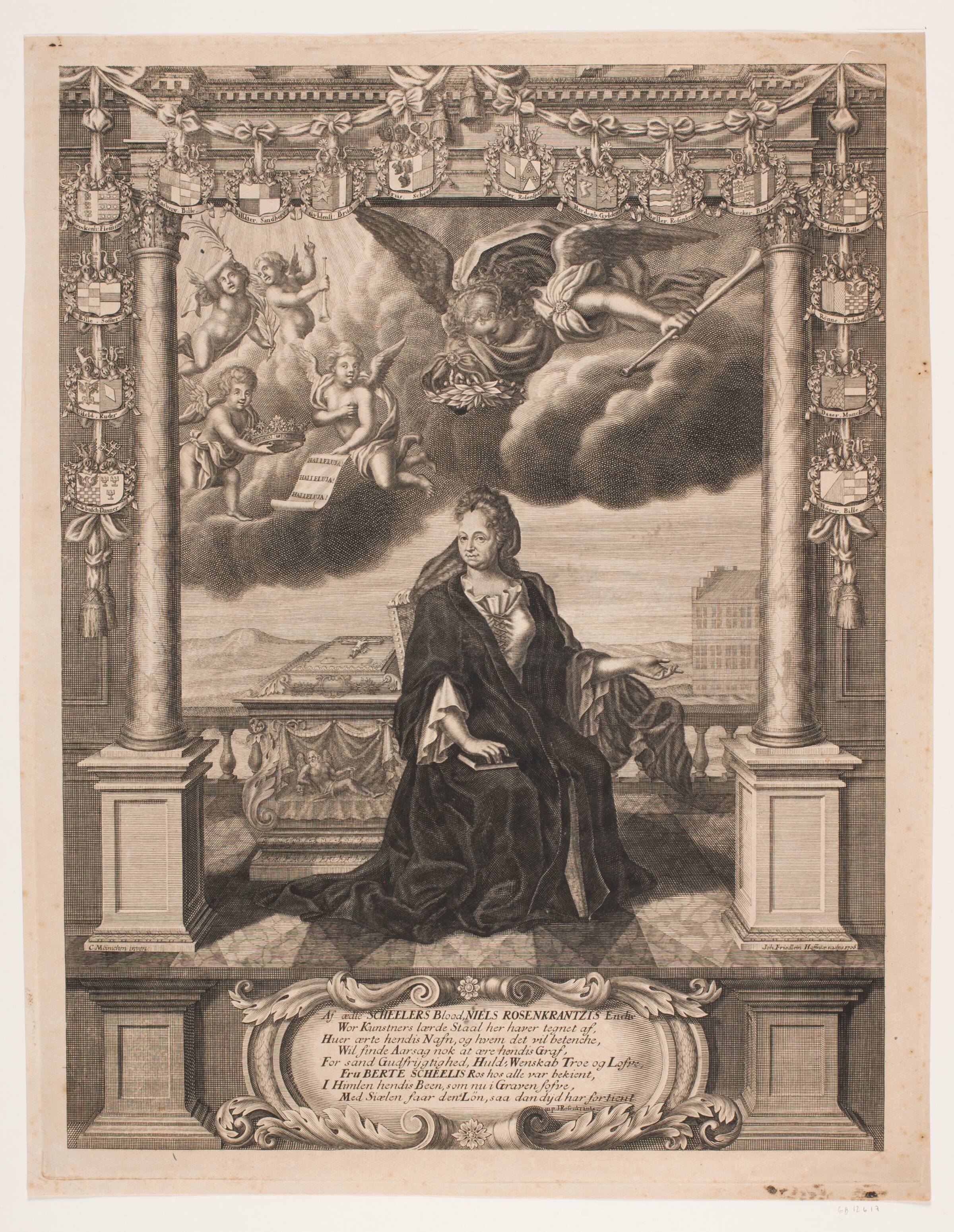 Birgitte Rosenkrantz, f. Skeel, Johan Friedlein, 1706