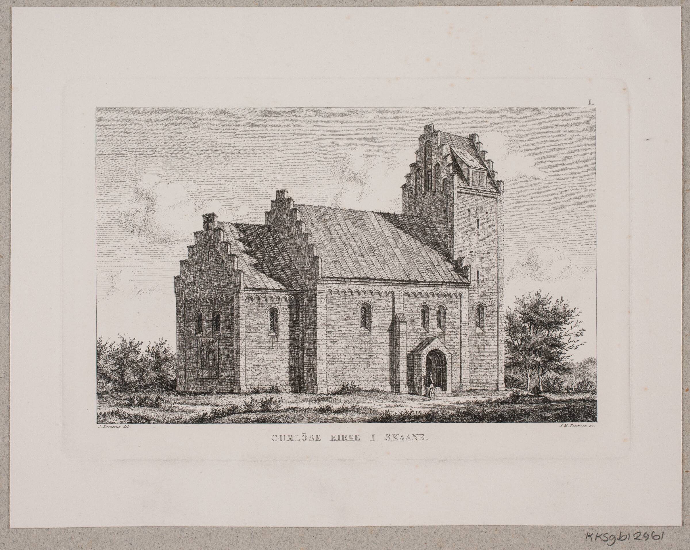 Gumlöse kirke i Skåne, Julius Magnus-Petersen, 1834-1866