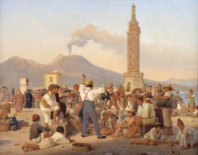 Scene på Molo'en ved Napoli