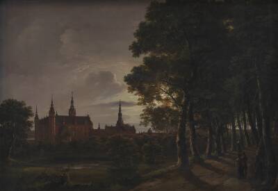 Frederiksborg slot i måneskin