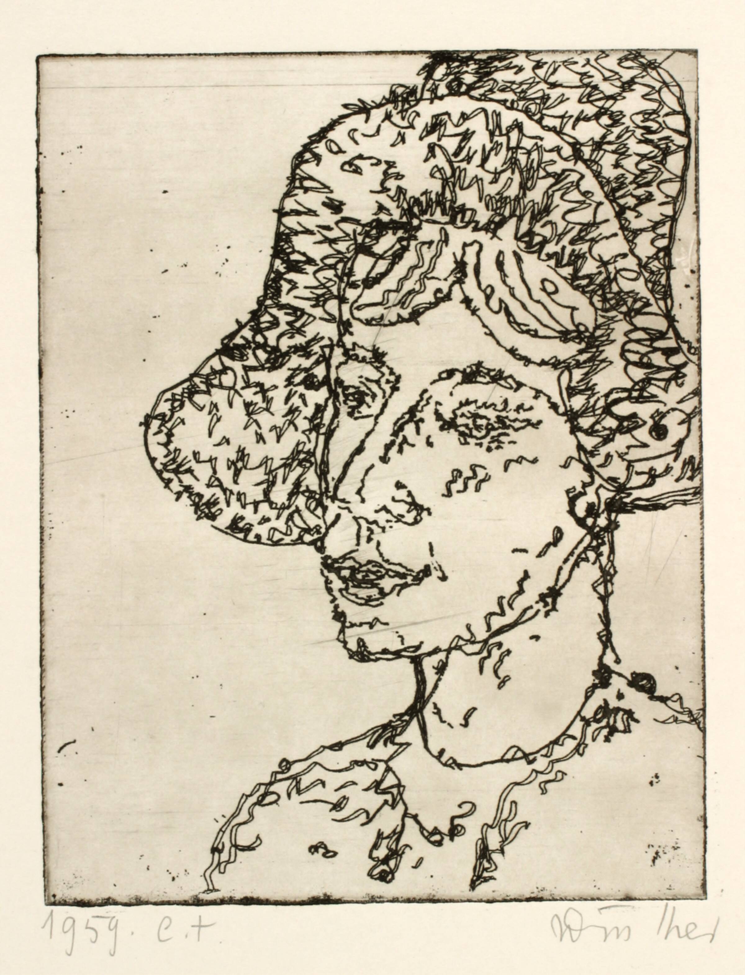 Portræt af Inge Meier Anthonsen, Richard Winther, 1959
