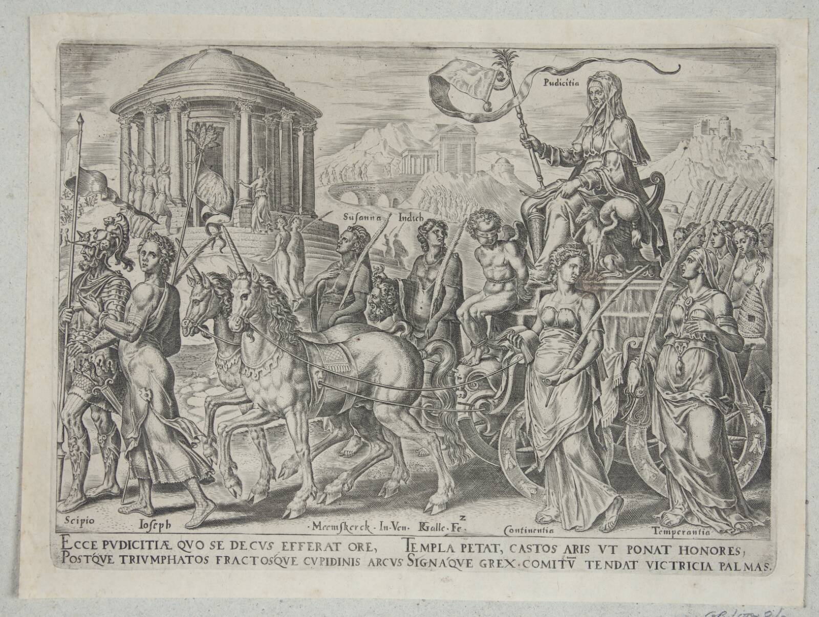 Ærbarhedens triumf, Philips Galle, 1563-1566