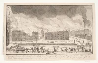 Forestilling af branden i København 1795, 5. juni