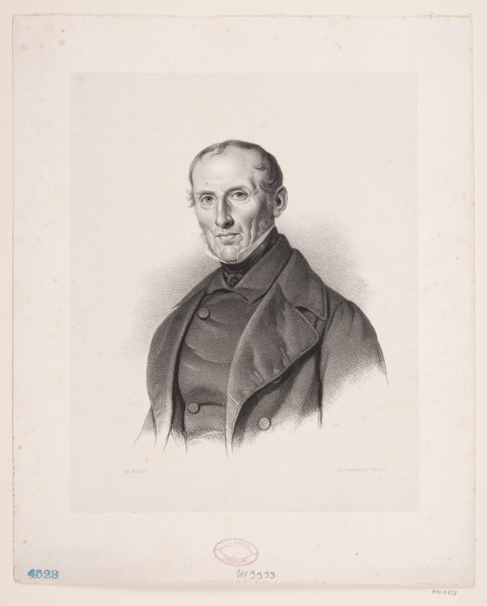 George Ryan, Emil Ditlev Bærentzen, 1850