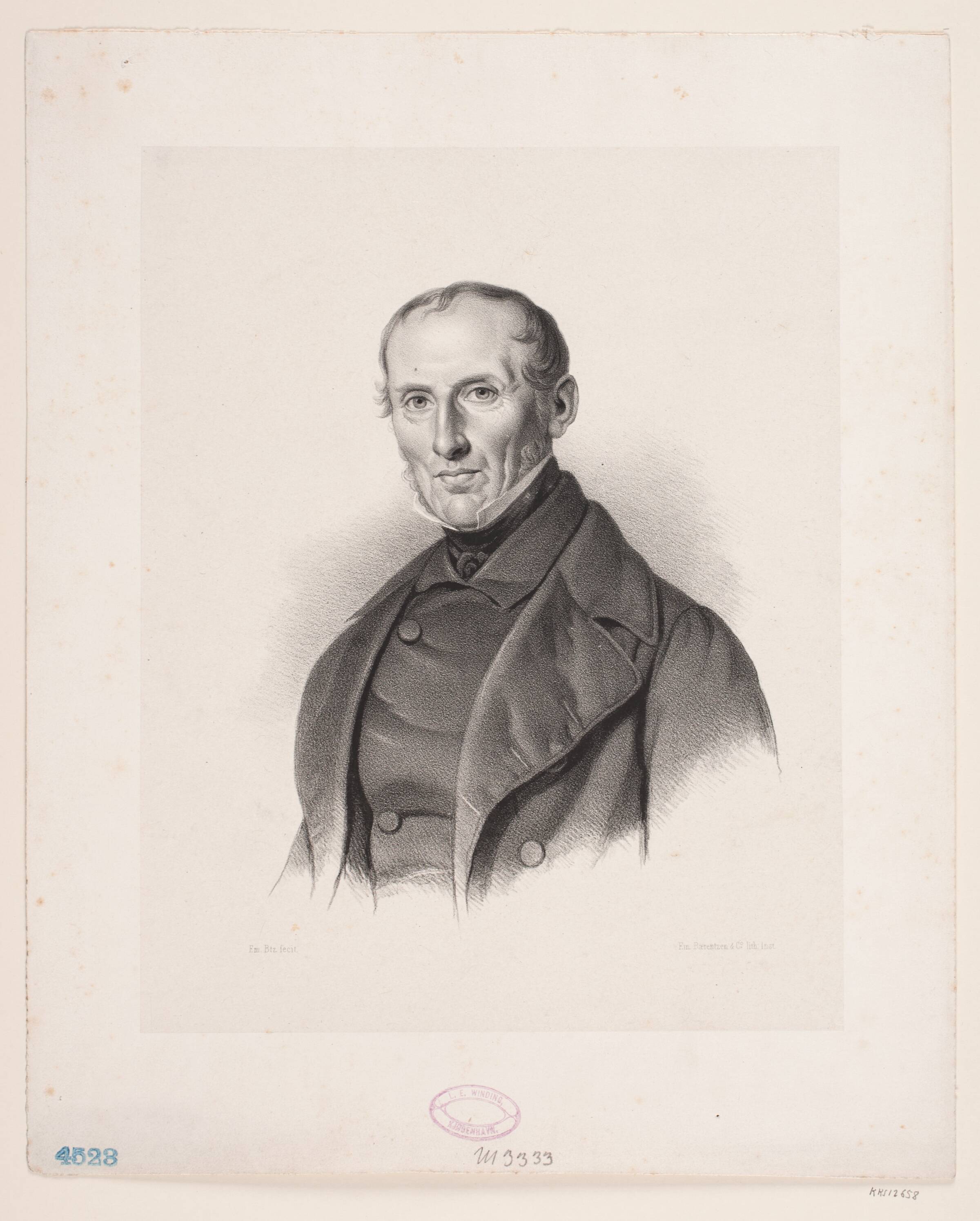 George Ryan, Emil Ditlev Bærentzen, 1850
