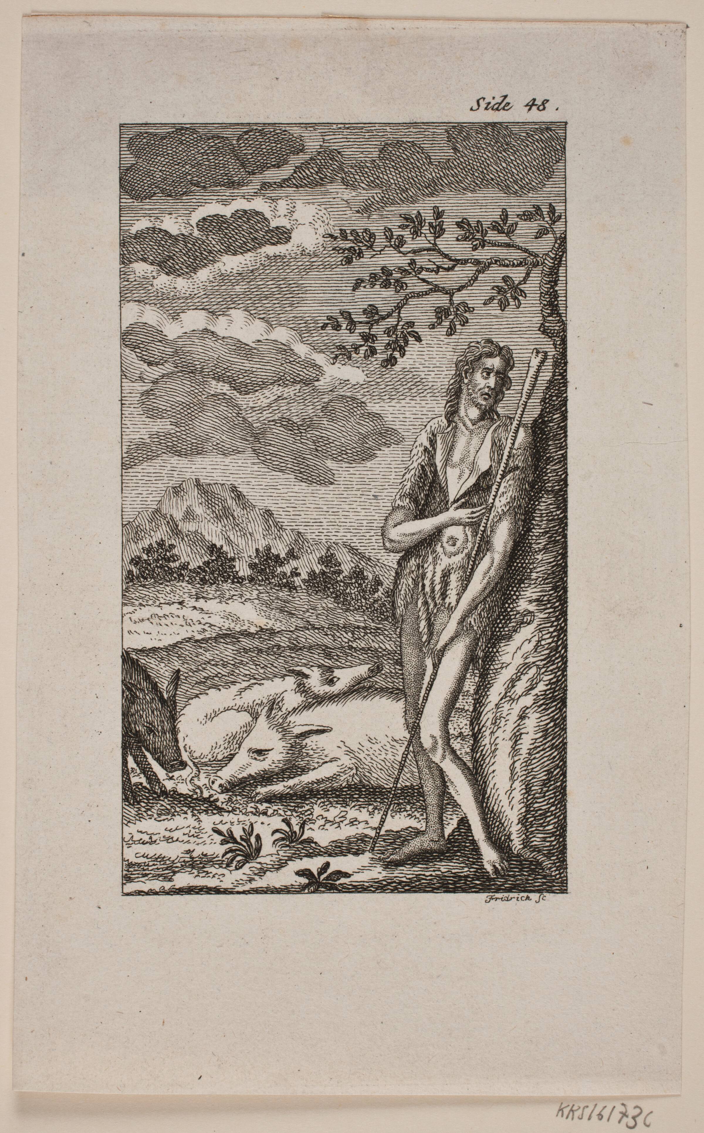 Illustration til "Katekismus for alle mennesker", Johann Gottlieb Friedrich, 1742-1809