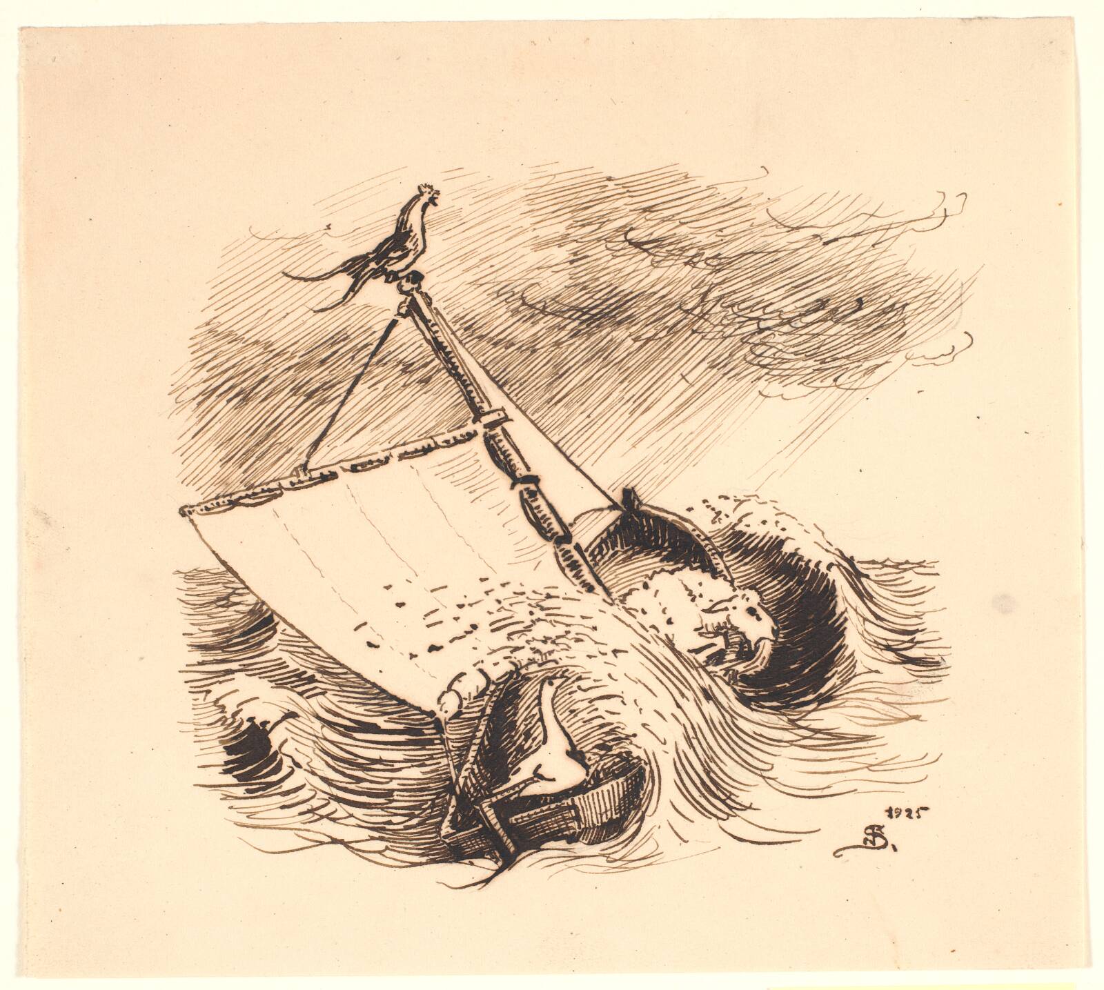 Dyrenes sørejse, Niels Skovgaard, 1925
