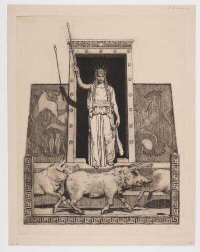 Circe forvandler Odysseus` mænd til svin