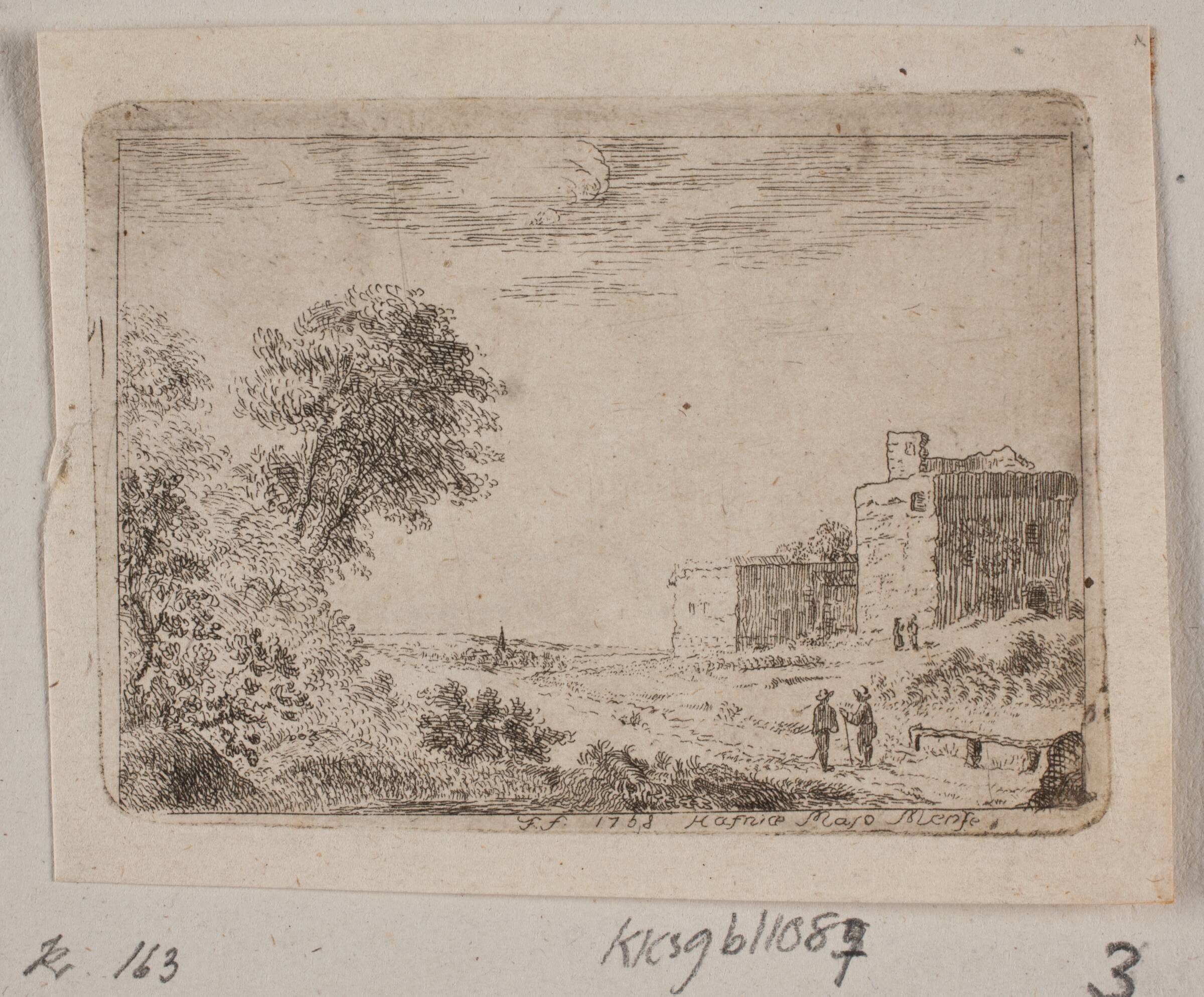 En Ruin, B. Flügge, 1758