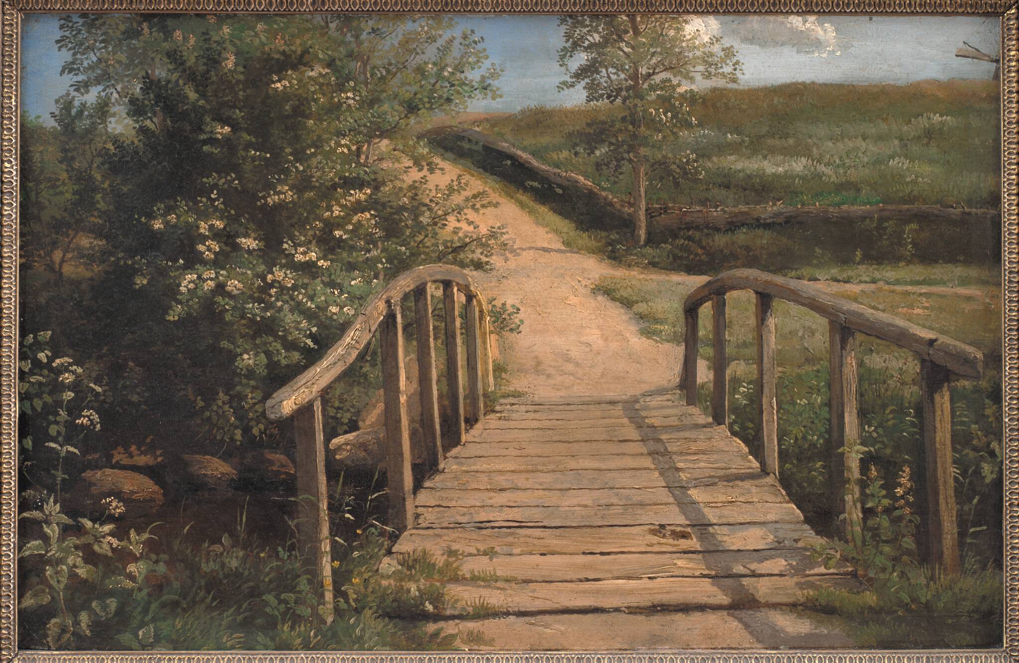 Bro over kirkegårdsåen i Assens, 1842, Dankvart Dreyer | SMK Open