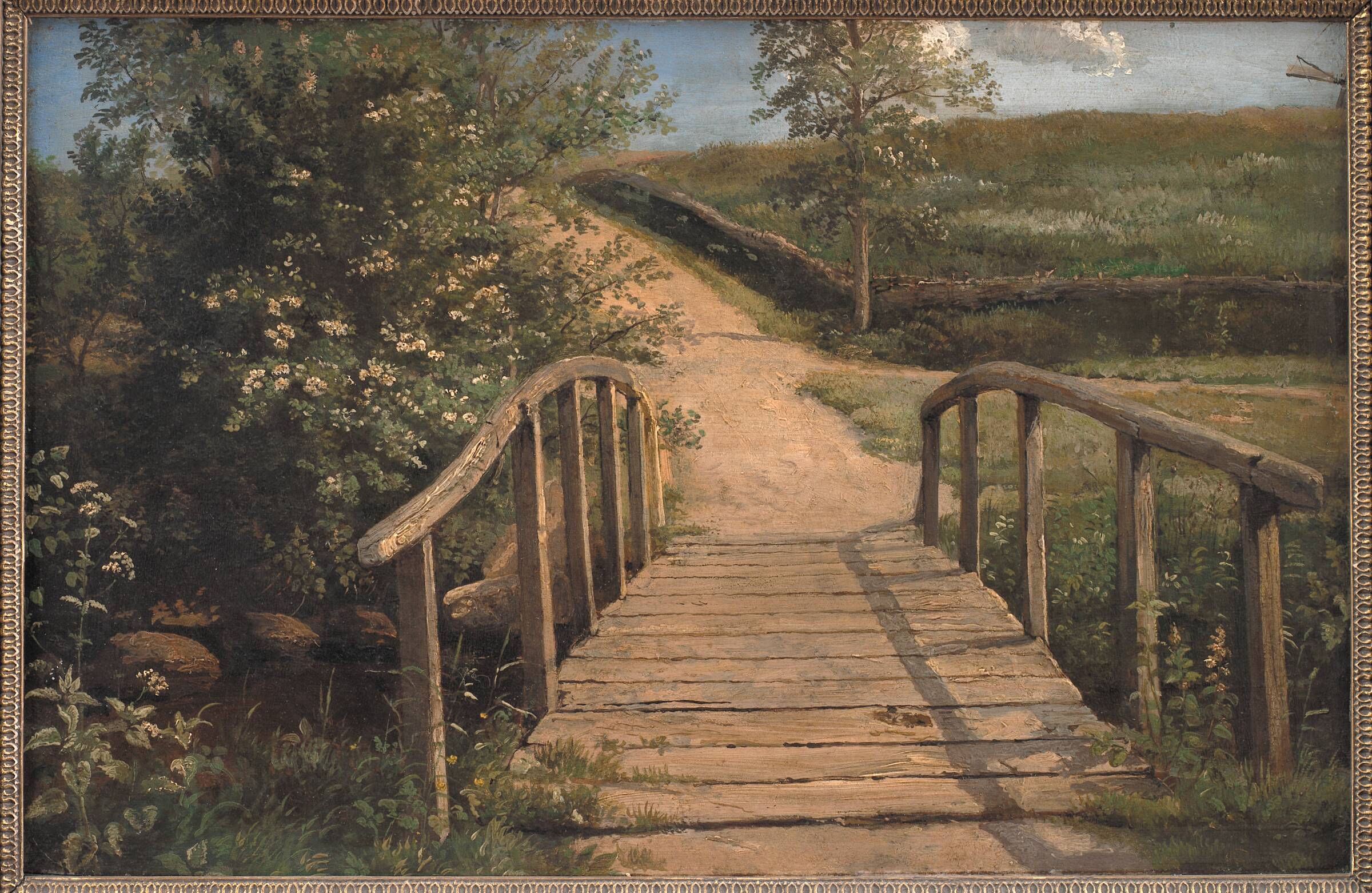 Bro over kirkegårdsåen i Assens, Dankvart Dreyer, 1842
