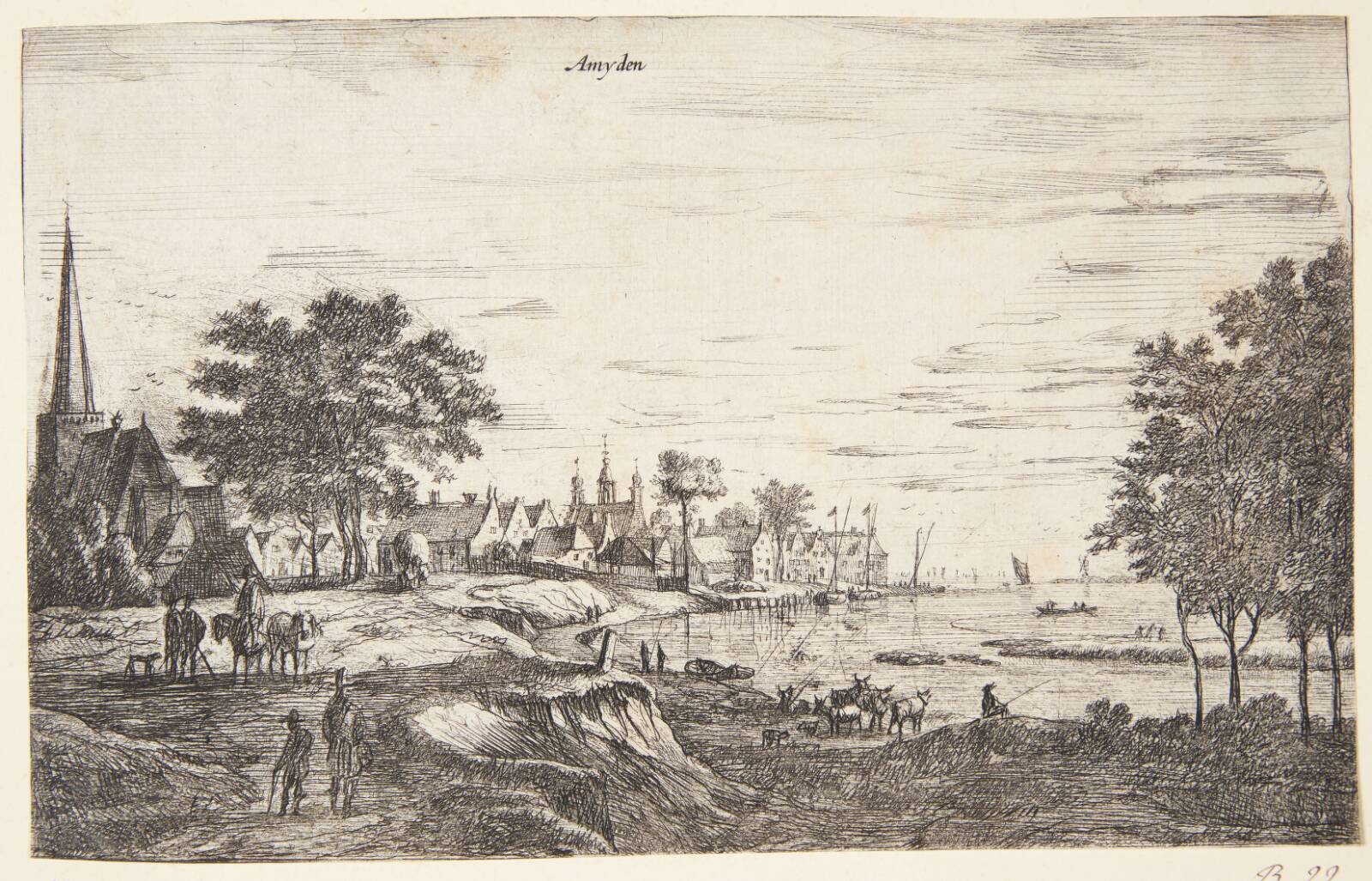 Udsigt mod Ameide, Roelant Roghman, 1627-1692