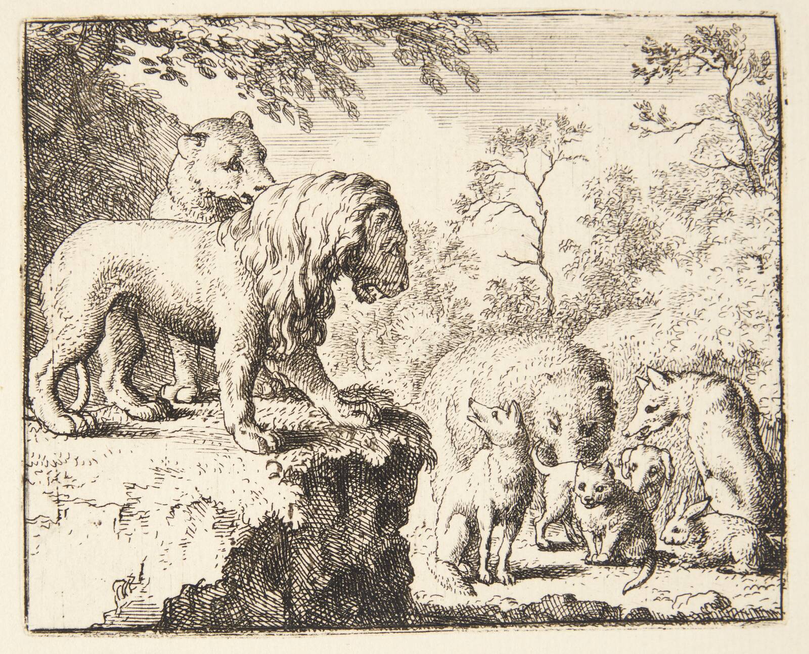 Renards benådning, Allaert van Everdingen, 1621-1675